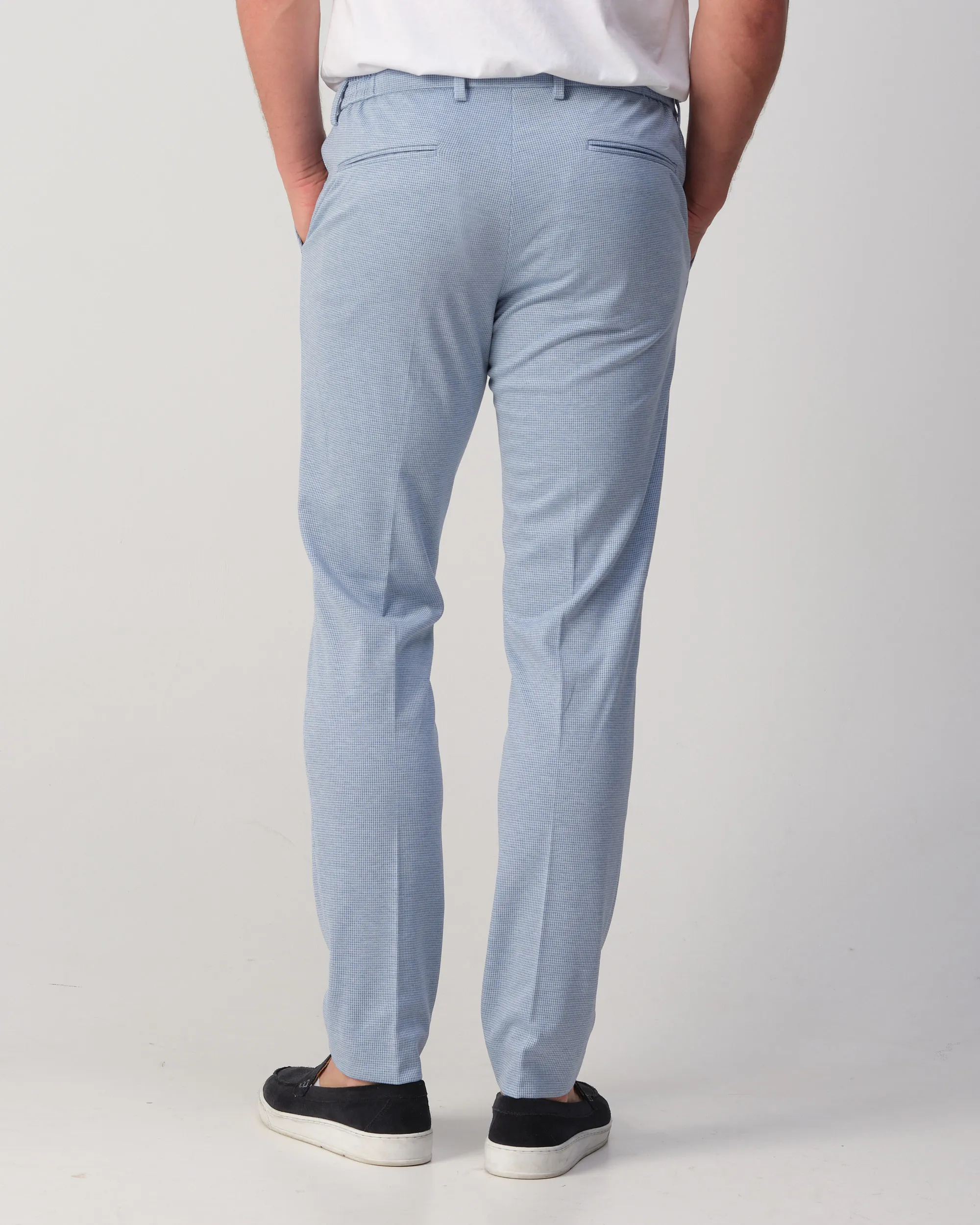 Runway PARTY - Mix & match trousers Matteo L.blauw kleine ruit 103324-001-46