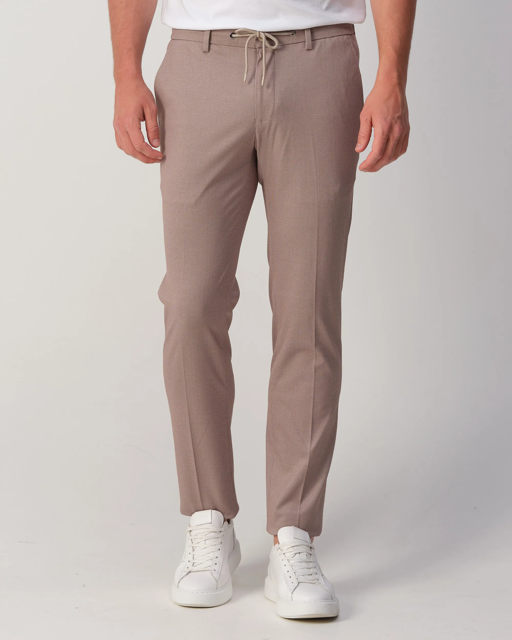 Runway PARTY - Mix & match trousers Matteo Beige kleine ruit 103325-001-46