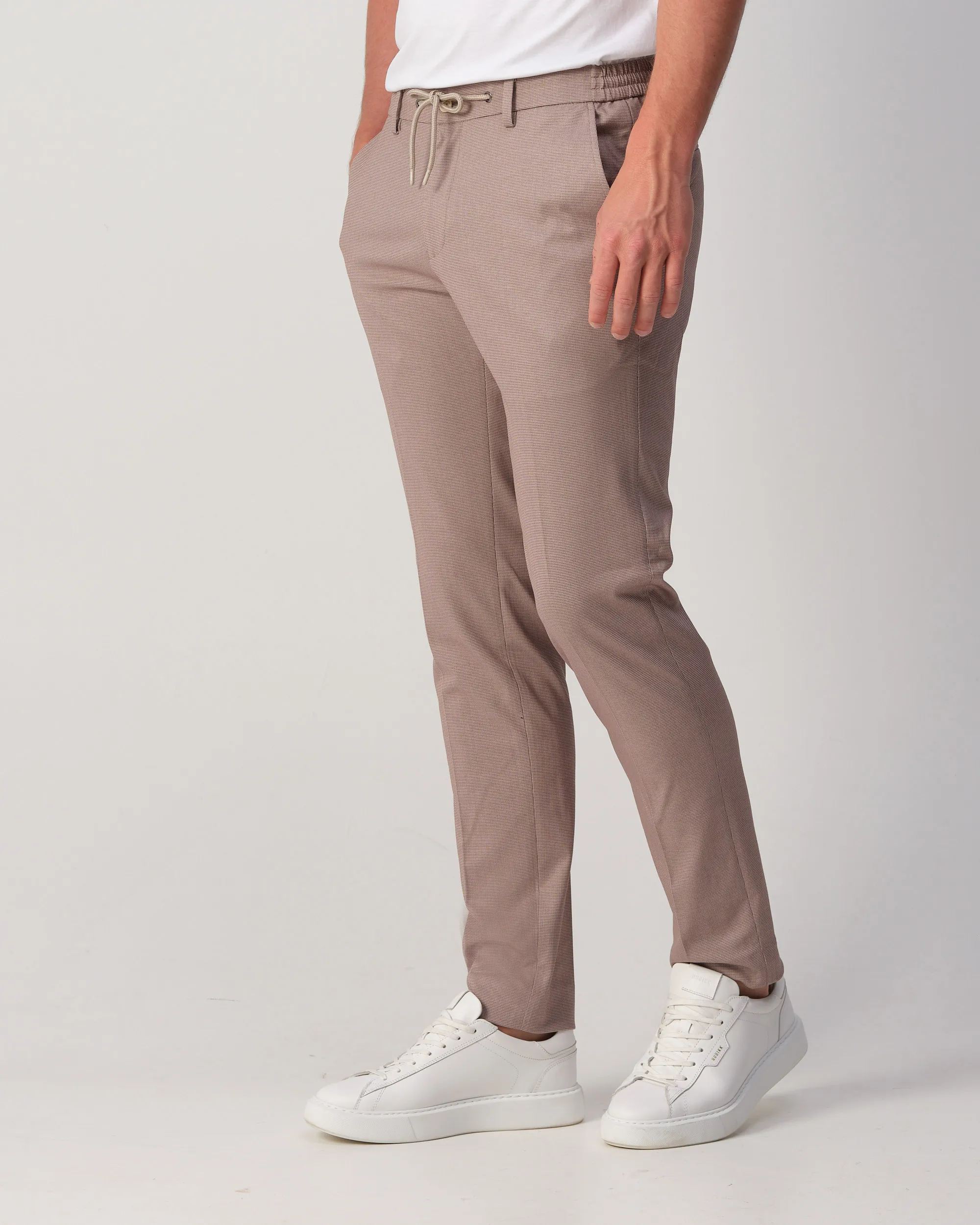 Runway PARTY - Mix & match trousers Matteo Beige kleine ruit 103325-001-46