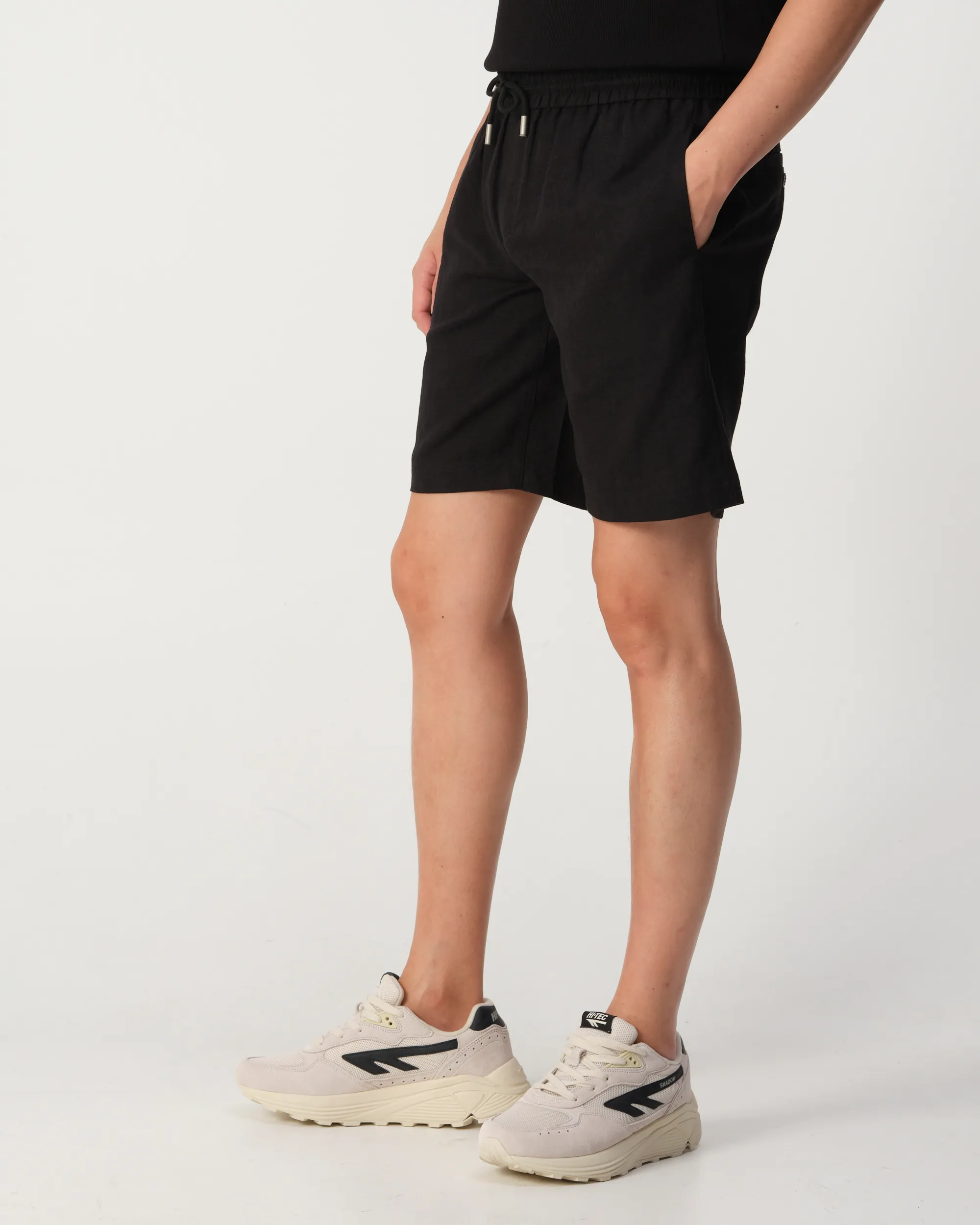 J.C. RAGS Andy Jacquard Short  Zwart dessin 103326-001-L