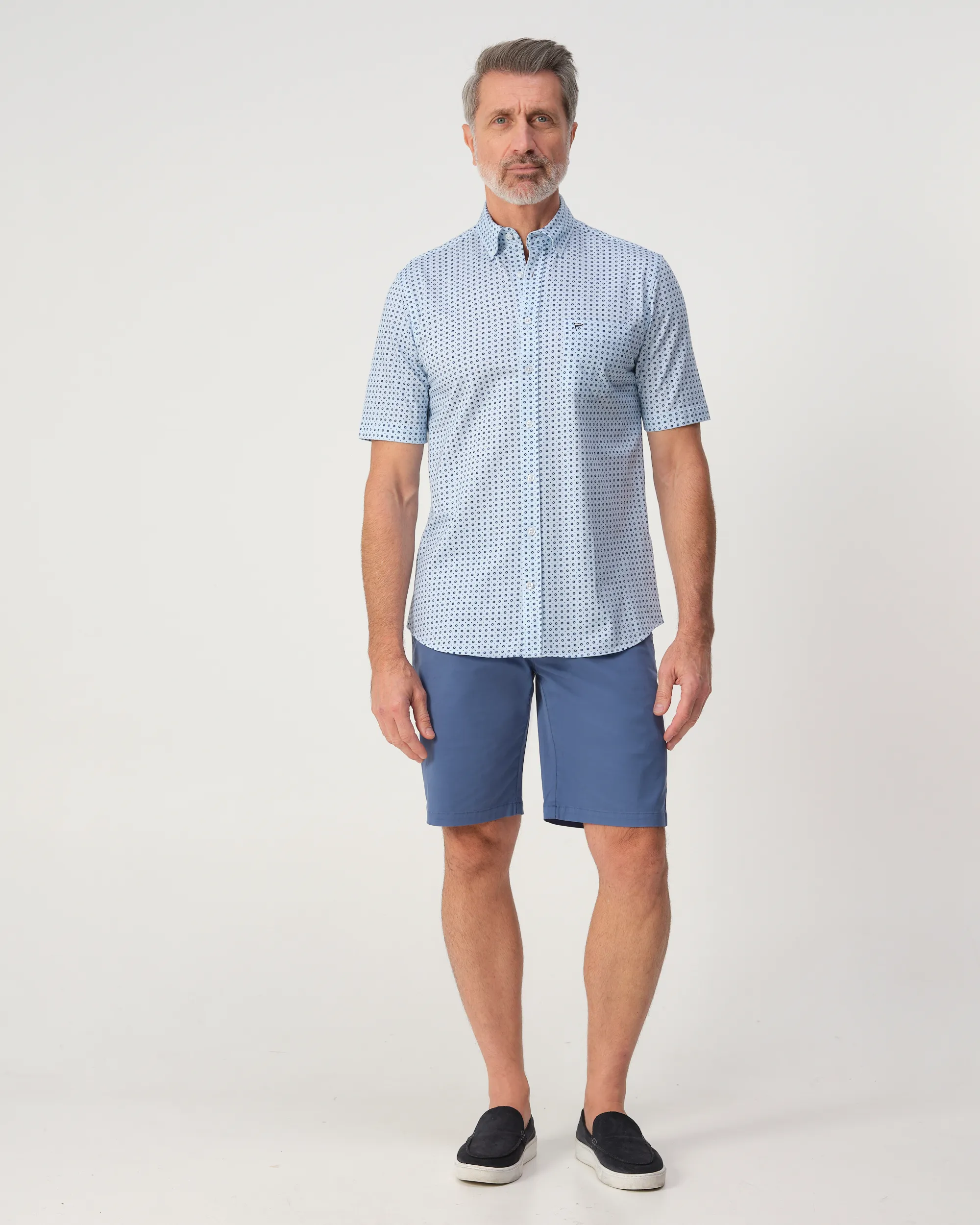 Campbell Ranger Casual Overhemd Chambray Blue 103383-001-L