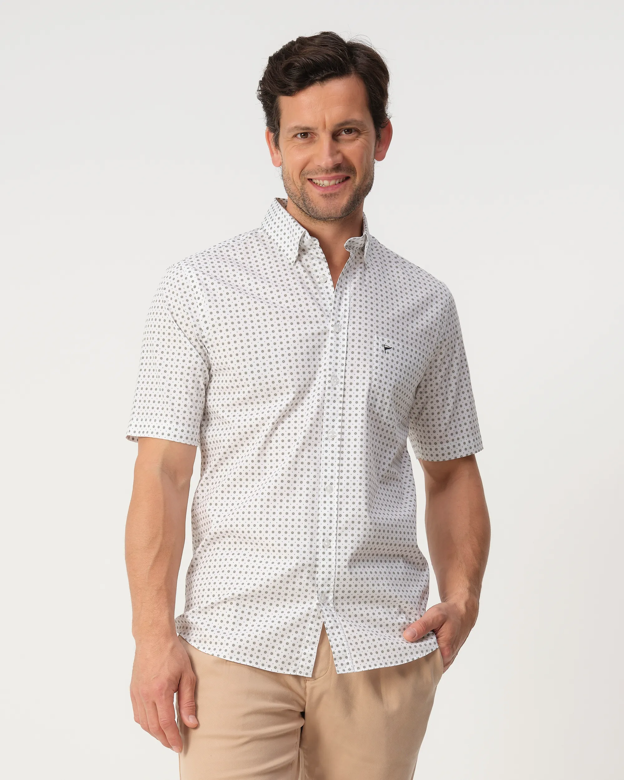 Campbell Ranger Casual Overhemd Misteltoe green 103383-003-L