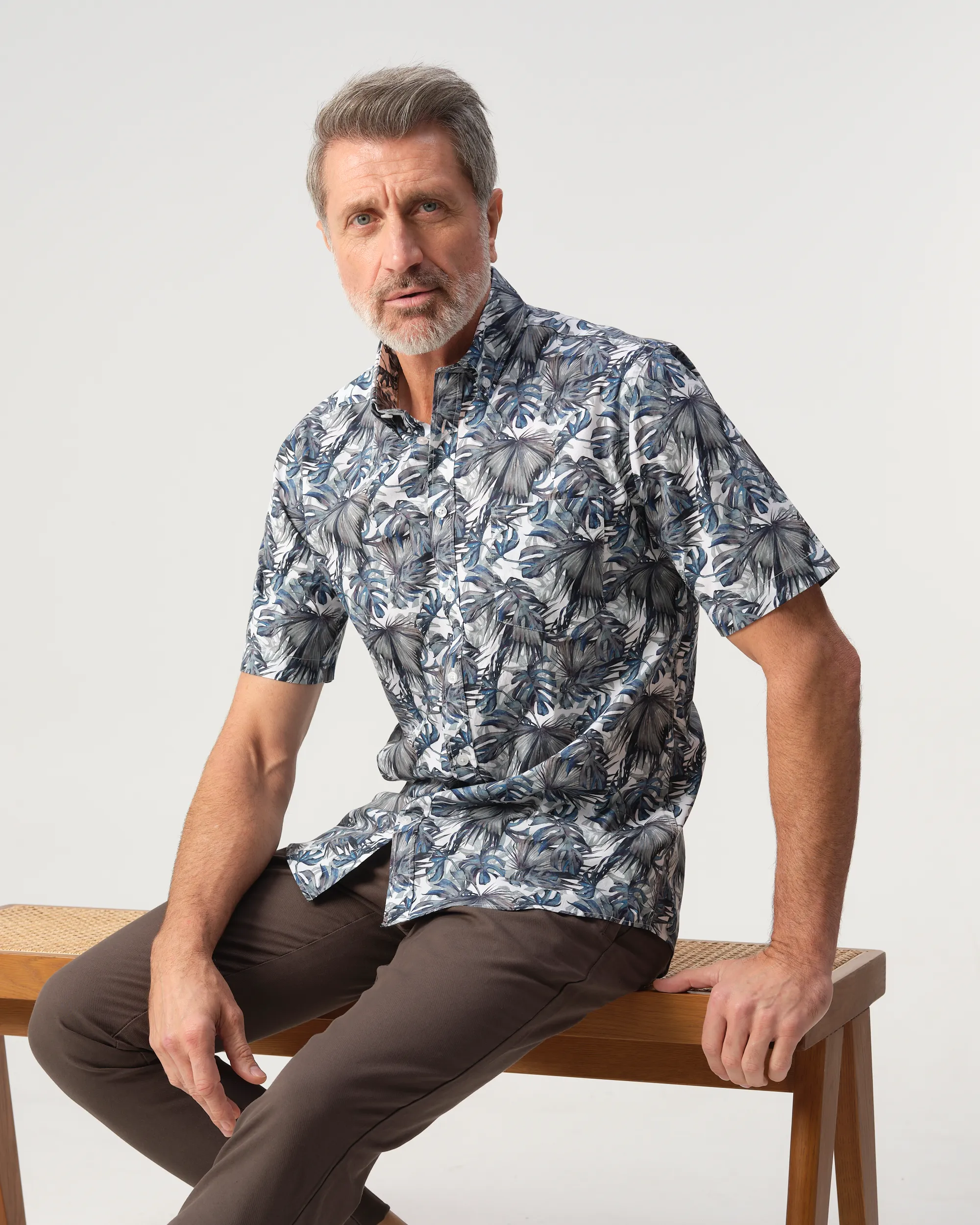 Campbell Ranger Casual Overhemd True Navy 103388-001-L