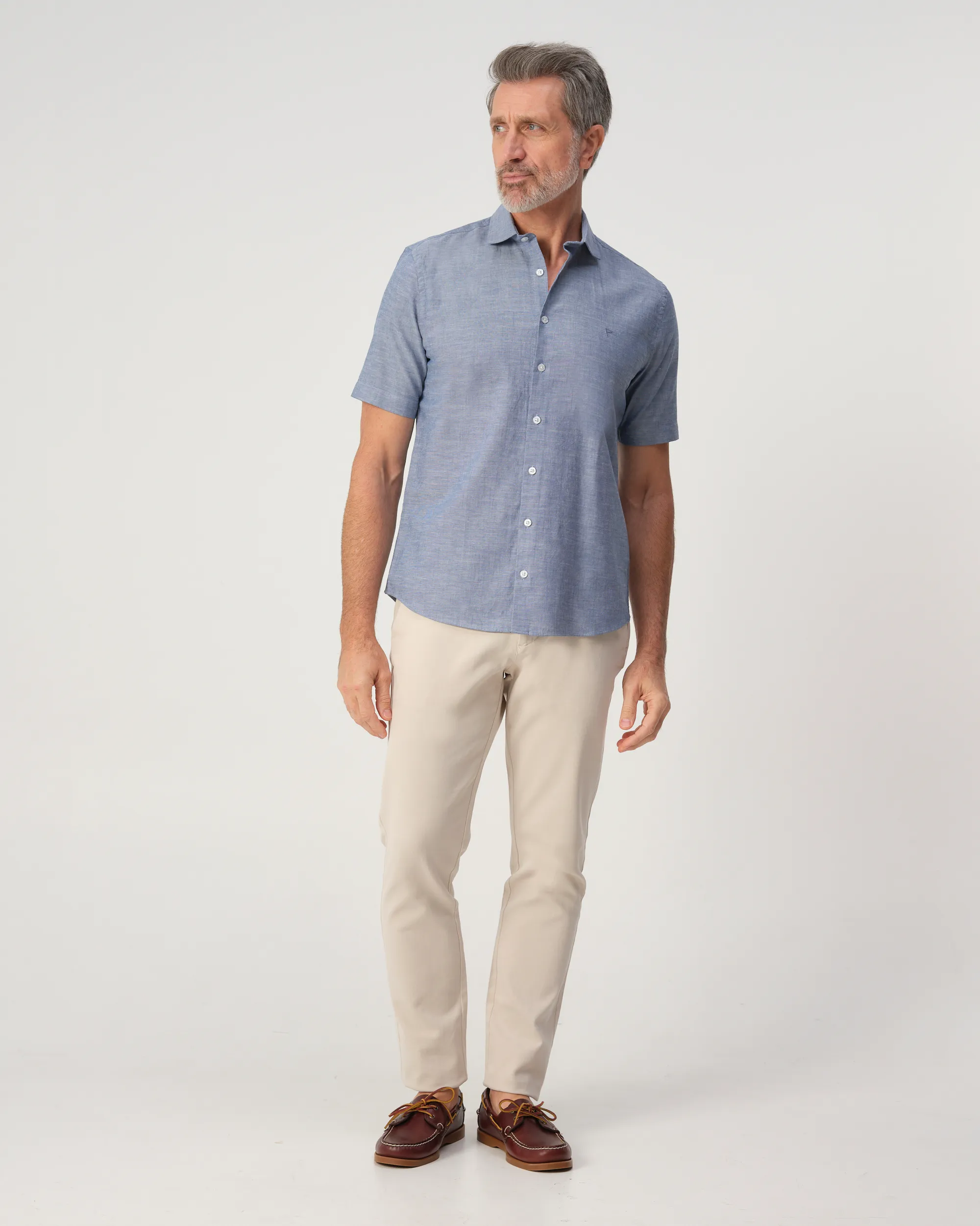 Campbell Colby Casual Overhemd Navy peony  103389-003-L