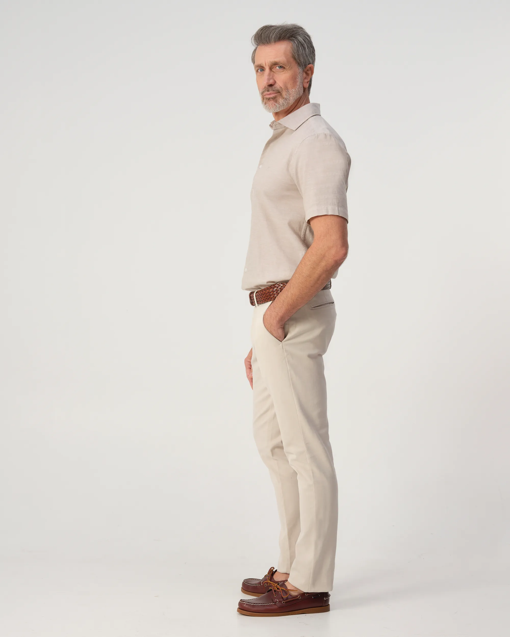 Campbell Colby Casual Overhemd Lemon Pepper beige 103389-006-L