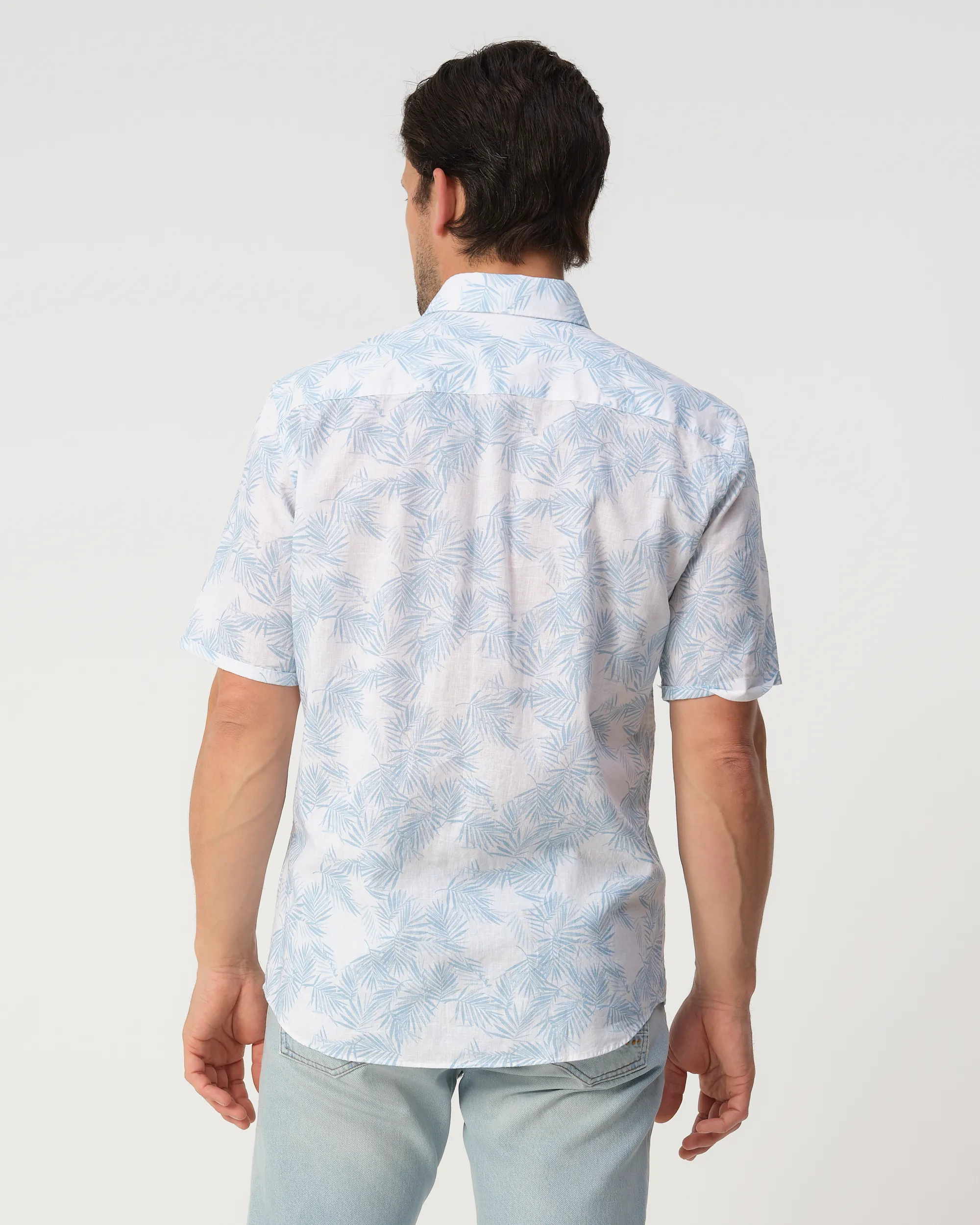 Campbell Lennard Casual Overhemd Chambray Blue 103391-001-L