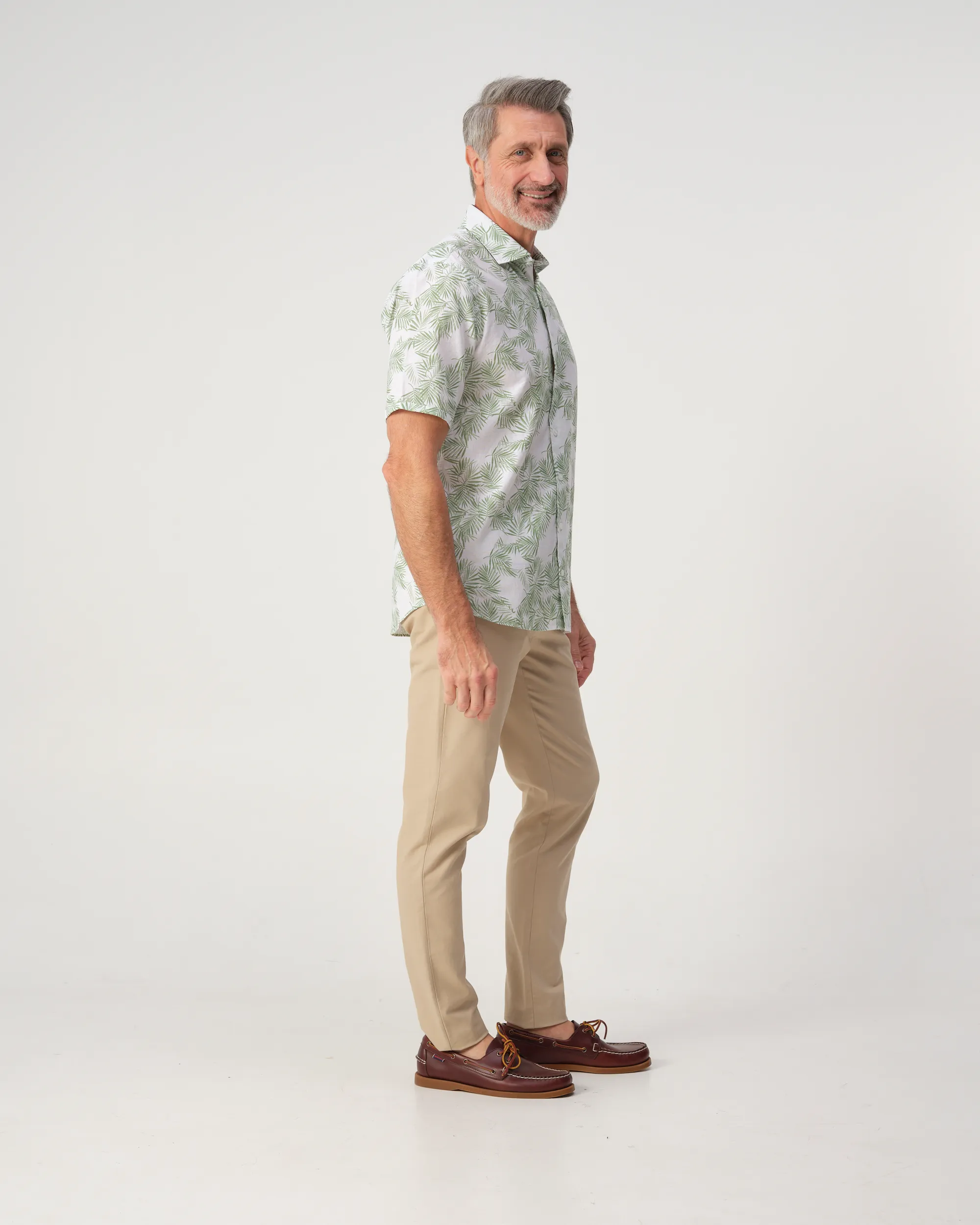 Campbell Lennard Casual Overhemd Misteltoe green 103391-002-L