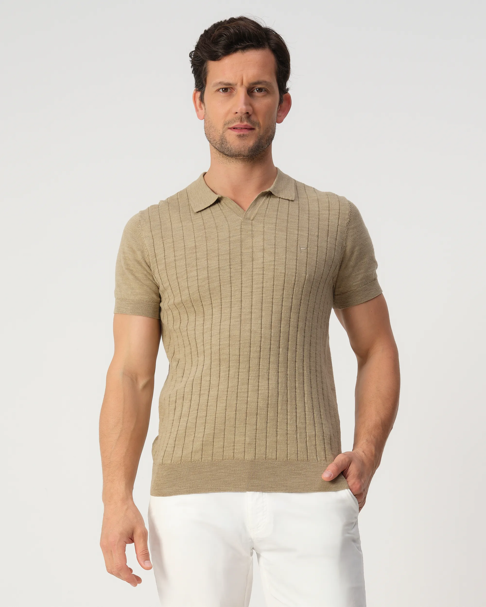 Campbell Nelson Polo Lemon Pepper beige 103448-004-L
