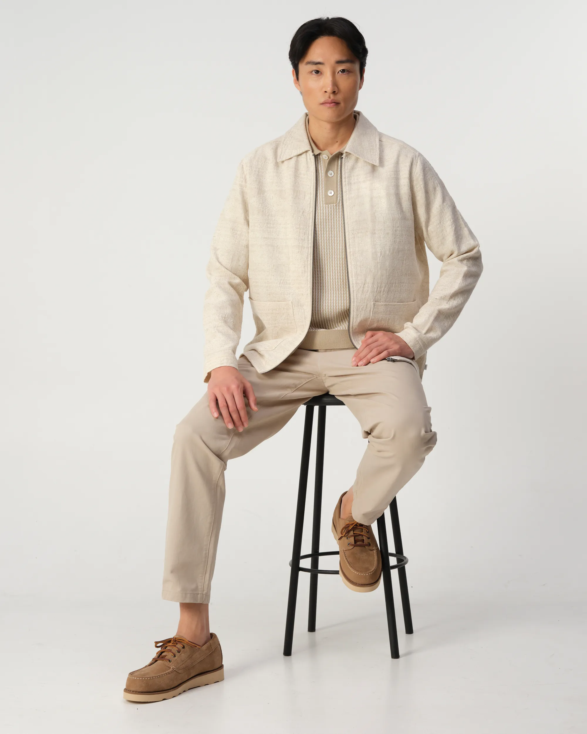 J.C. RAGS Dale Polo Plaza taupe 103463-001-L