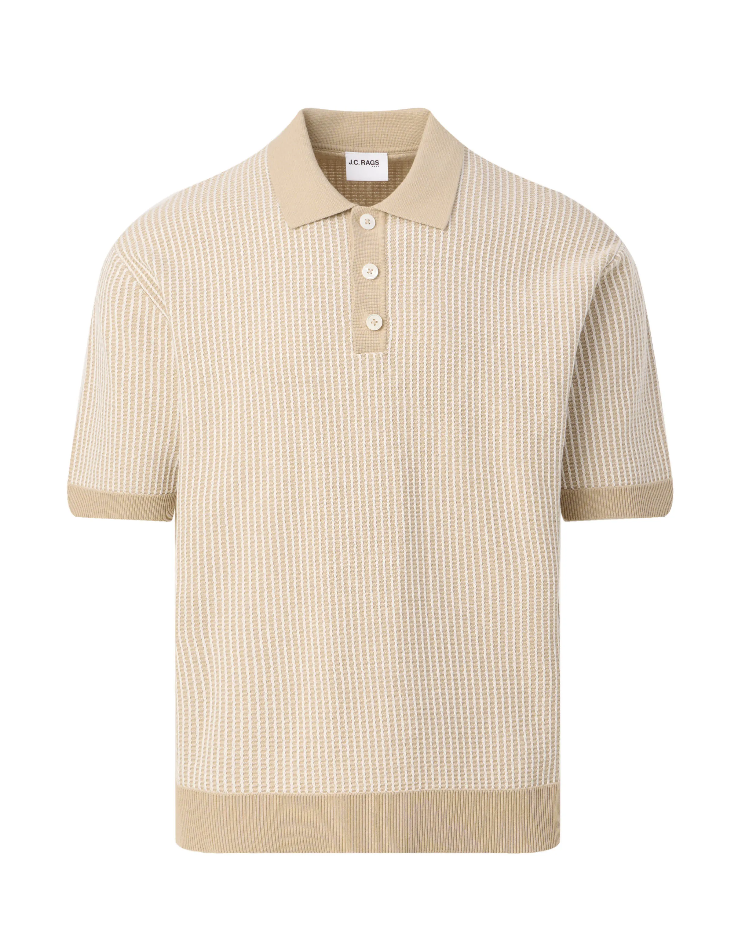 J.C. RAGS Dale Polo Plaza taupe 103463-001-L