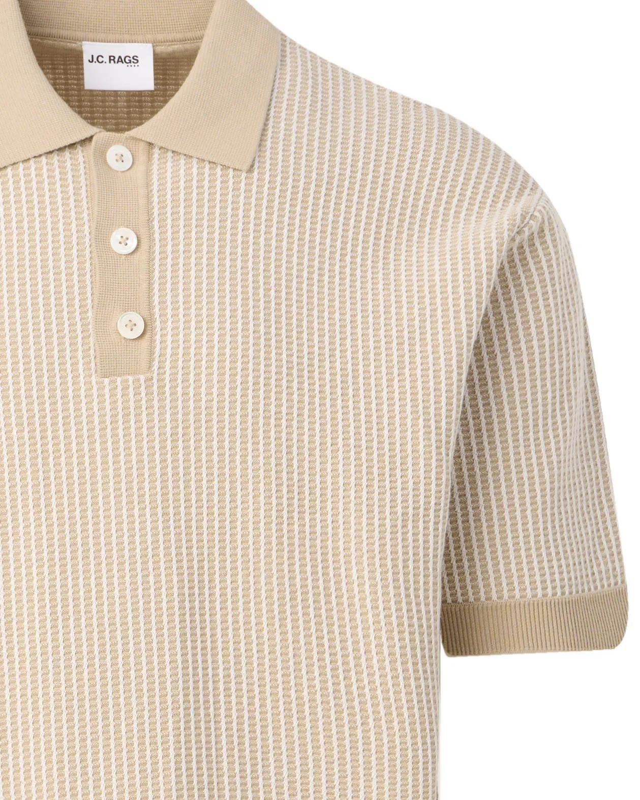 J.C. RAGS Dale Polo Plaza taupe 103463-001-L