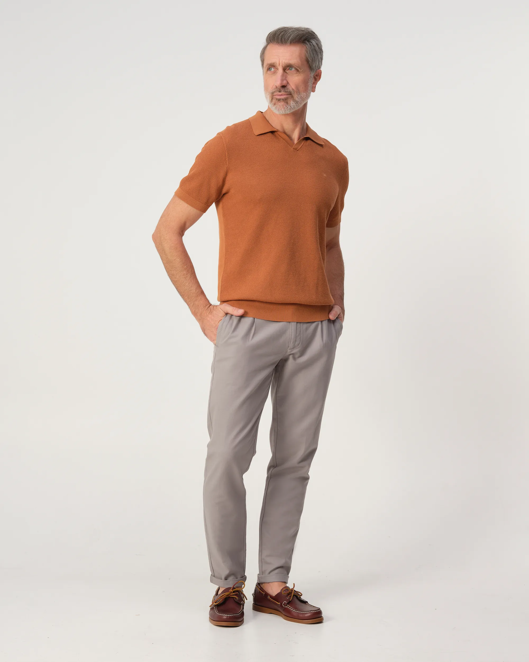 Campbell Nathan Polo Bran orange brown 103469-002-L