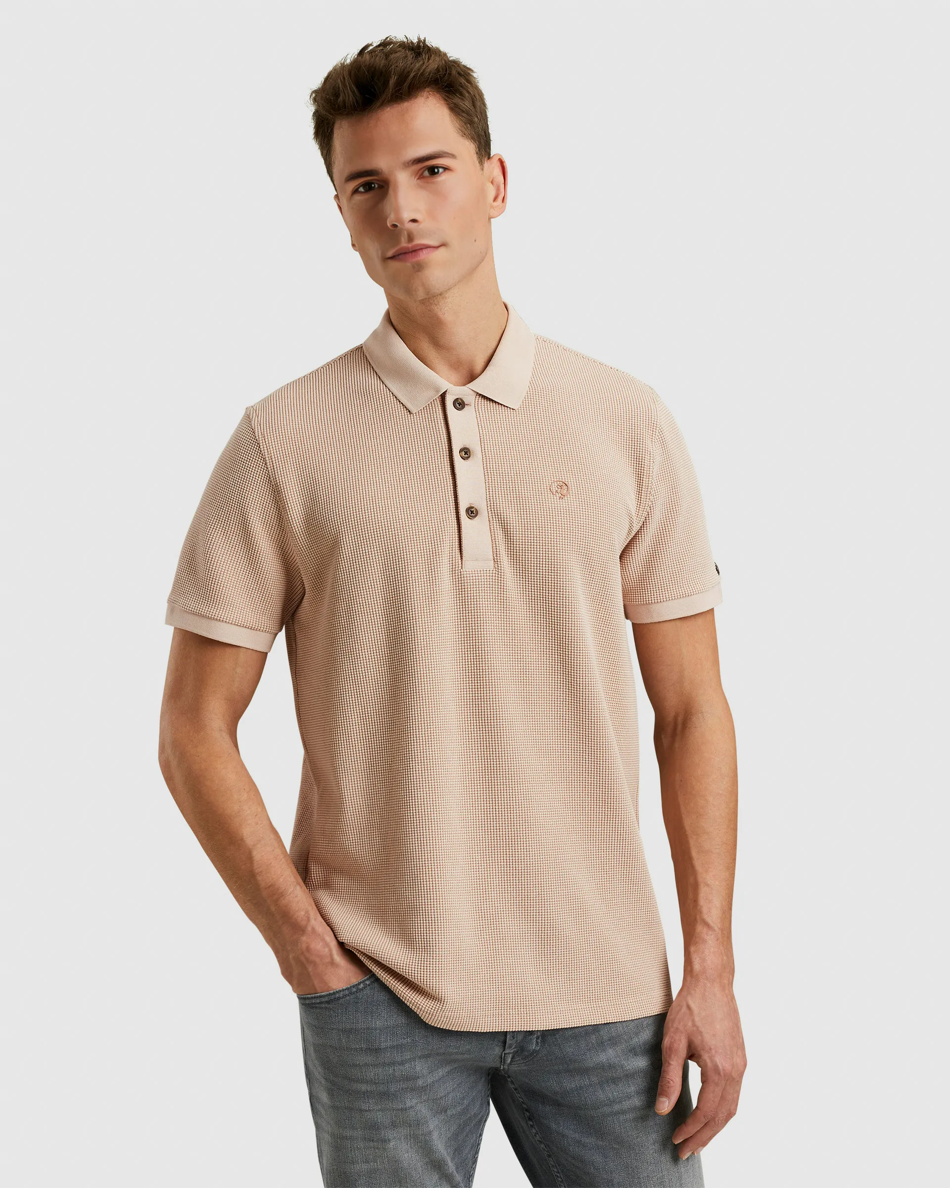 Cast Iron Polo SS Ecru 103486-001-L