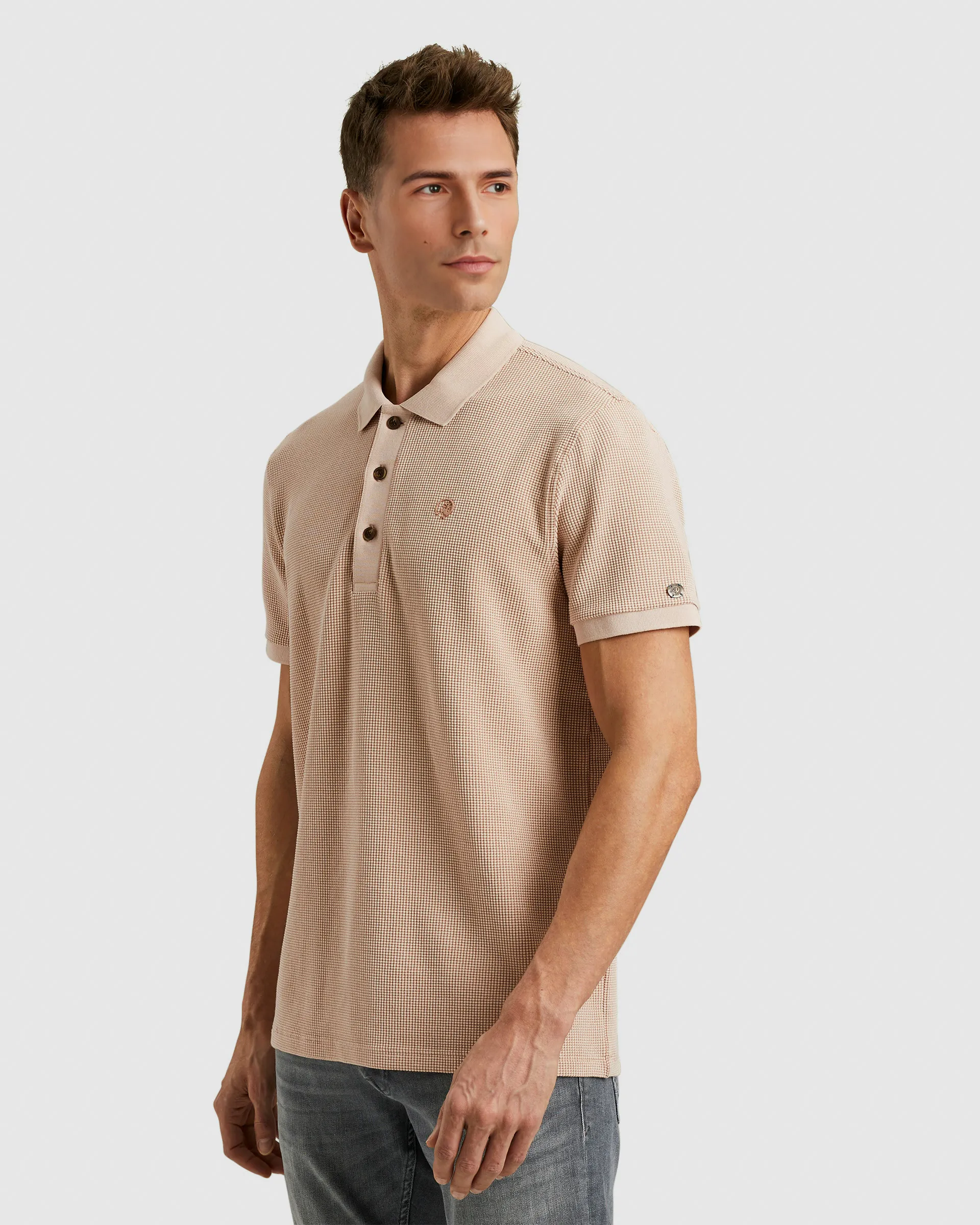 Cast Iron Polo SS Ecru 103486-001-L