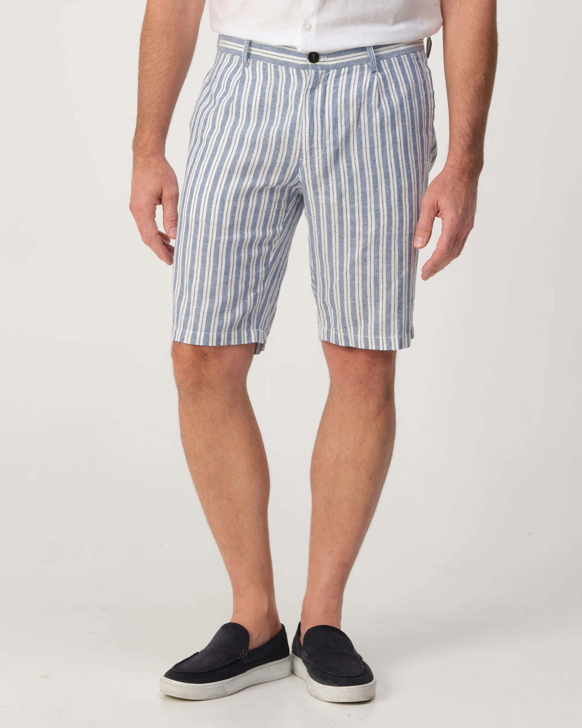 Campbell Pleatford Stripe Short True navy stripe 103509-001-31