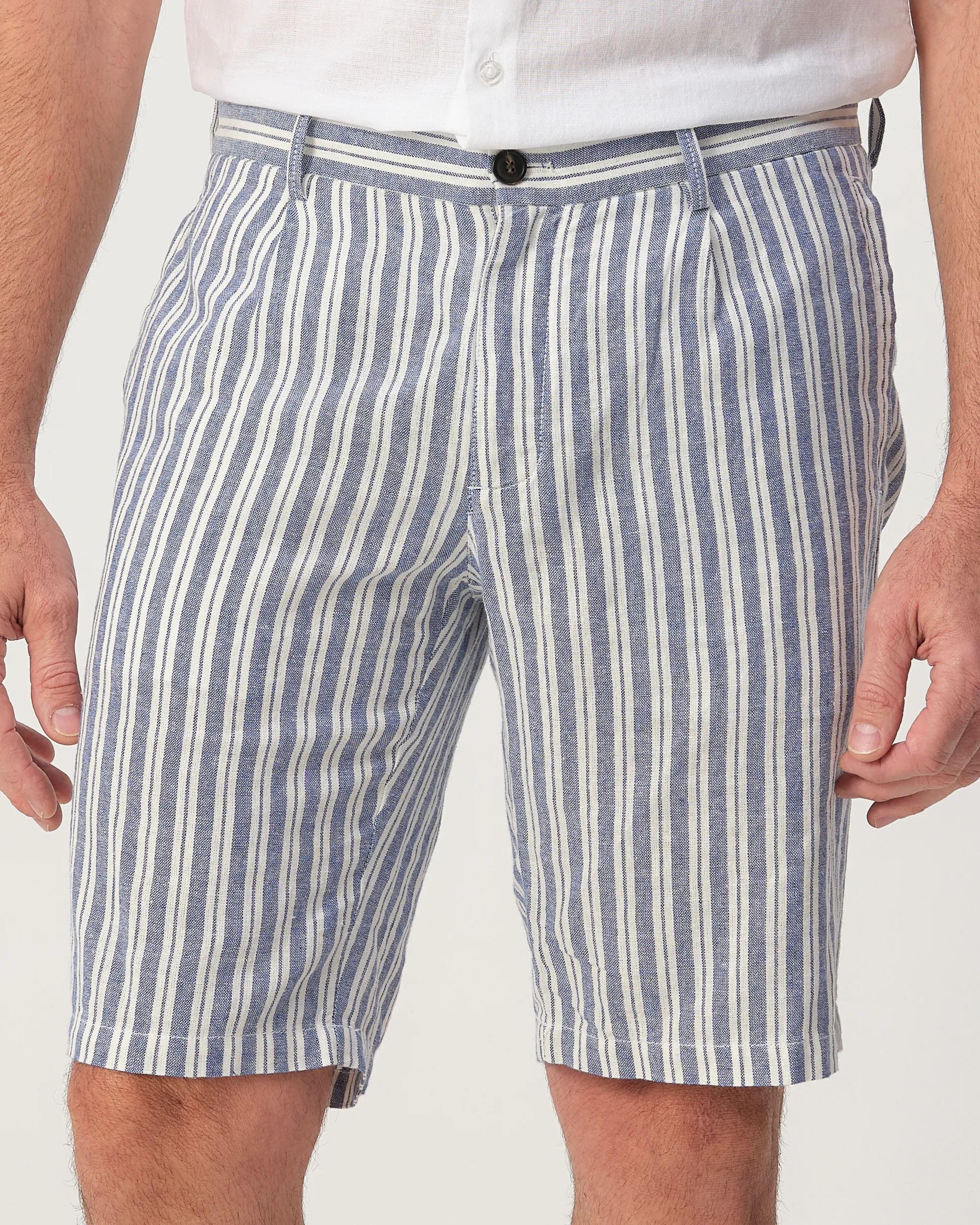 Campbell Pleatford Stripe Short True navy stripe 103509-001-31