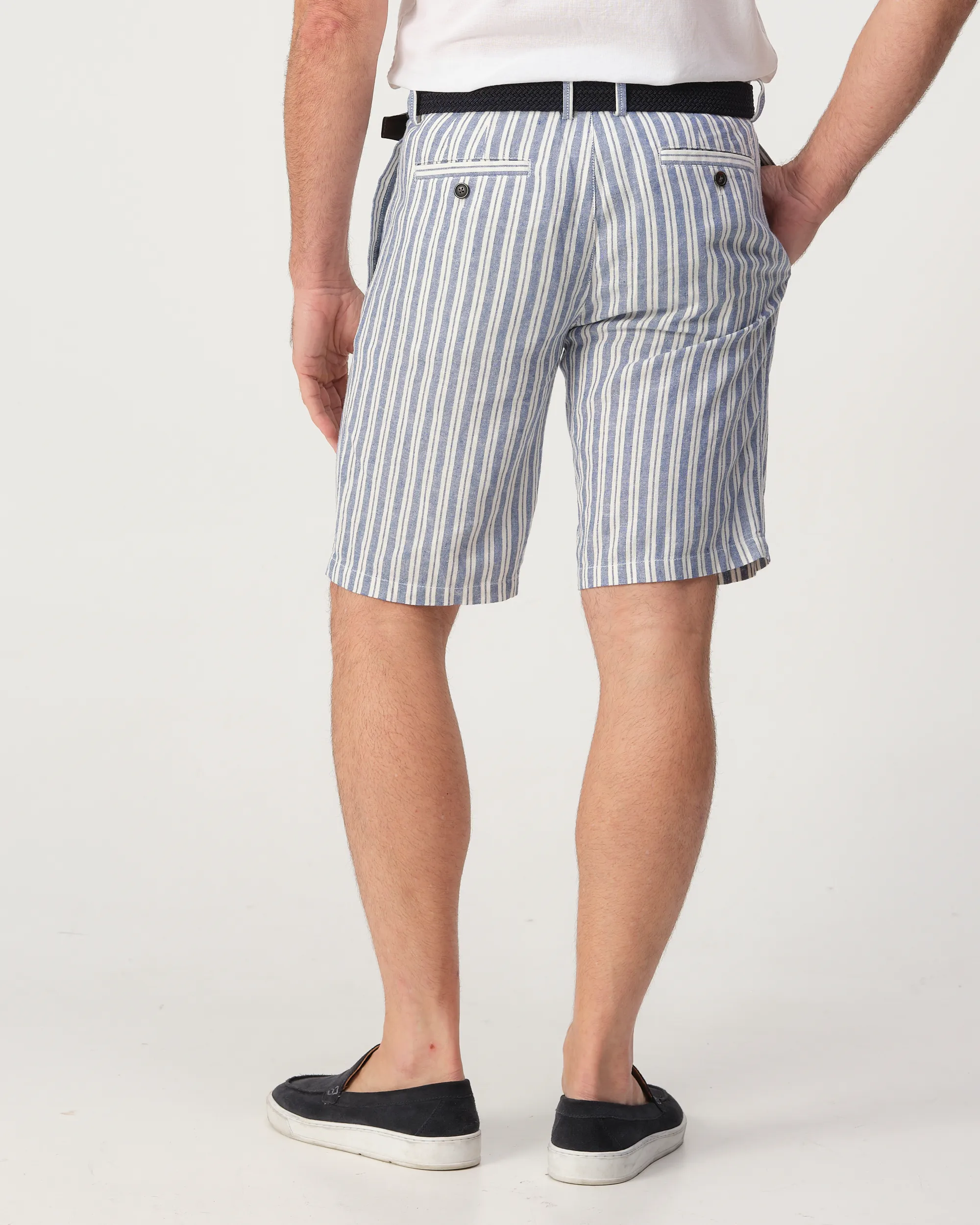 Campbell Pleatford Stripe Short True navy stripe 103509-001-31