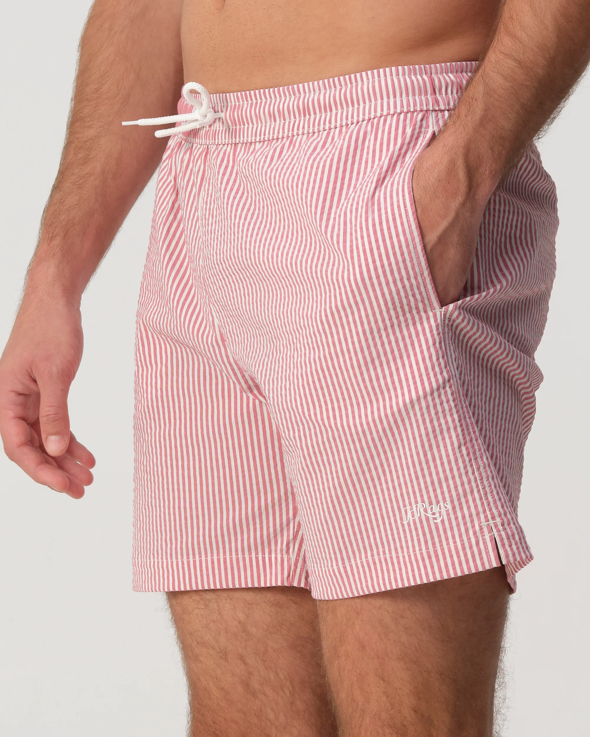 J.C. RAGS - Swim short Axel Rood streep 103518-001-L