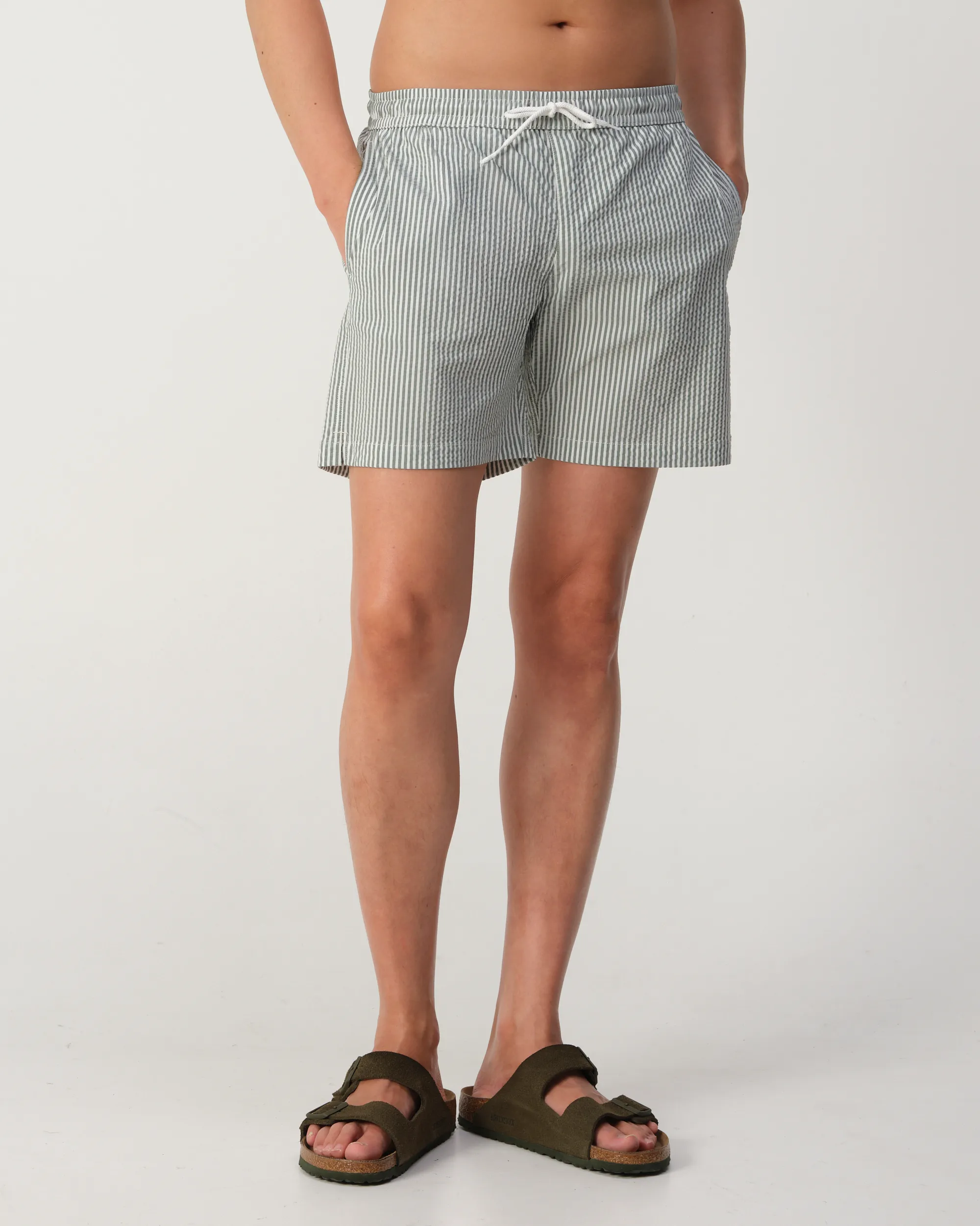 J.C. RAGS - Swim short Axel Cypress green stripe 103518-003-L