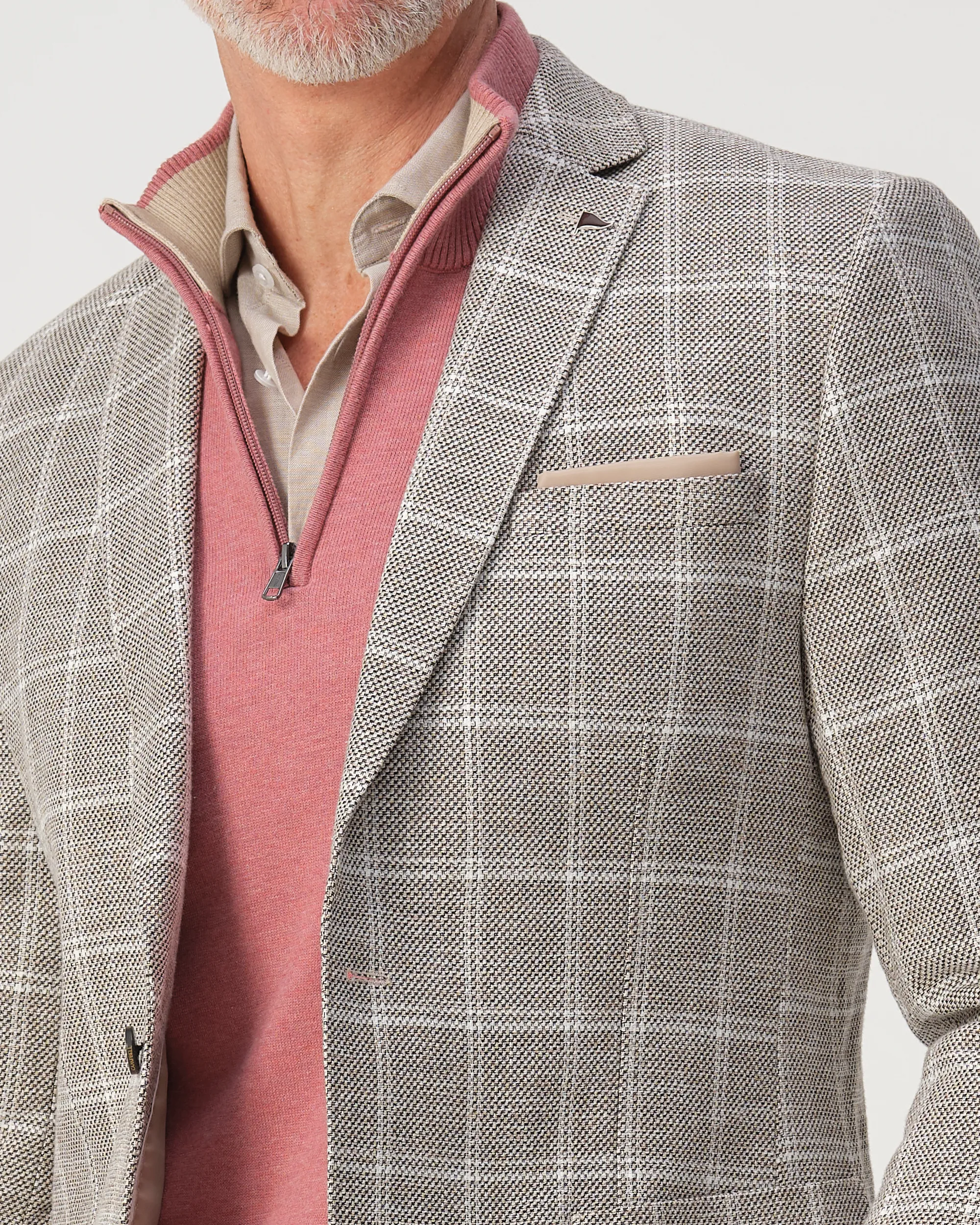 Campbell Templer Colbert Beige grote ruit 103522-001-25