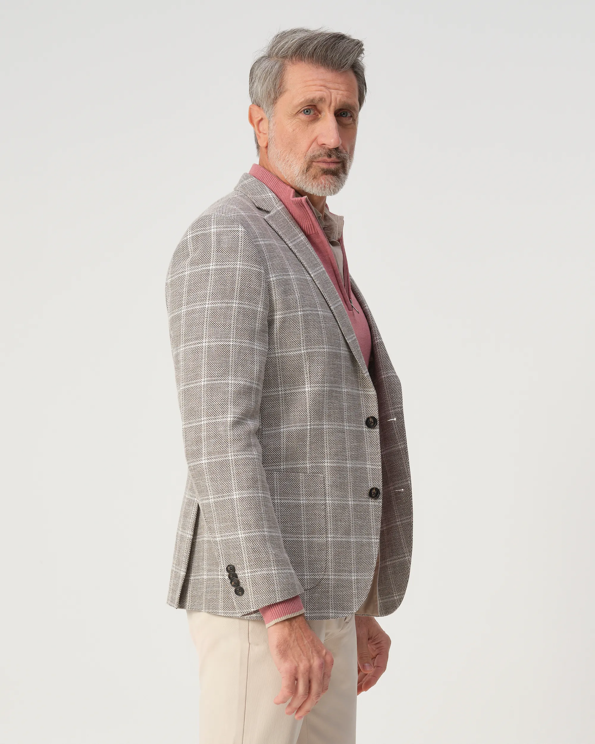 Campbell Templer Colbert Beige grote ruit 103522-001-25