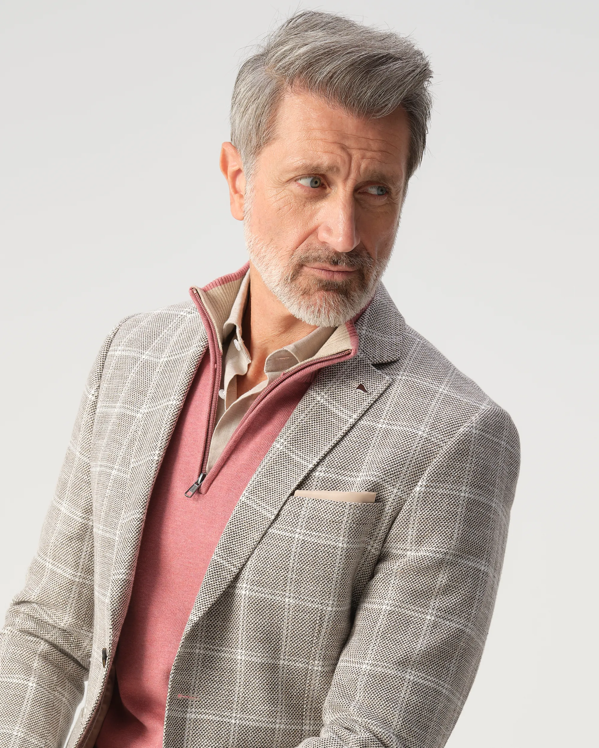 Campbell Templer Colbert Beige grote ruit 103522-001-25