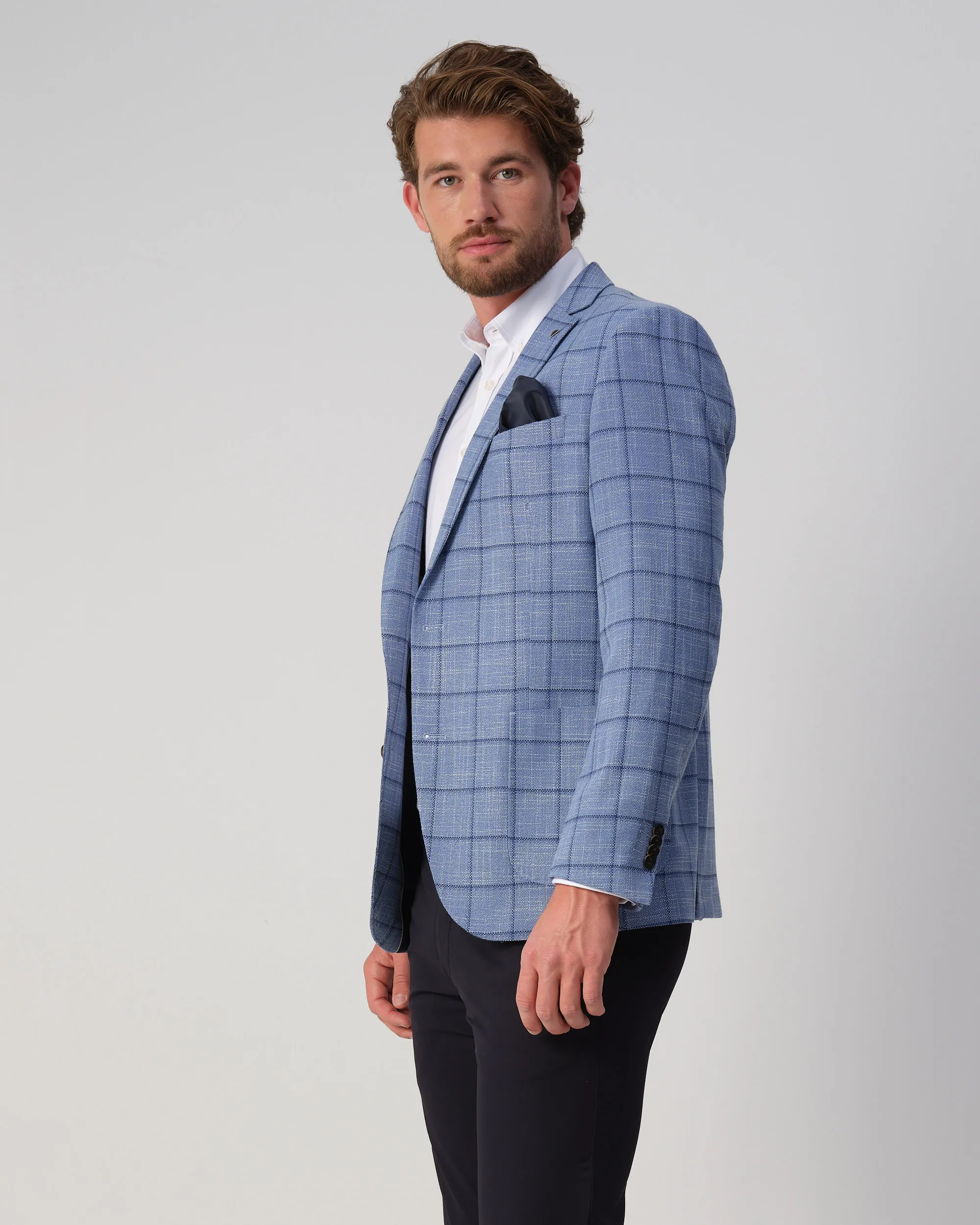Campbell Templer Colbert Blauw grote ruit 103522-002-48