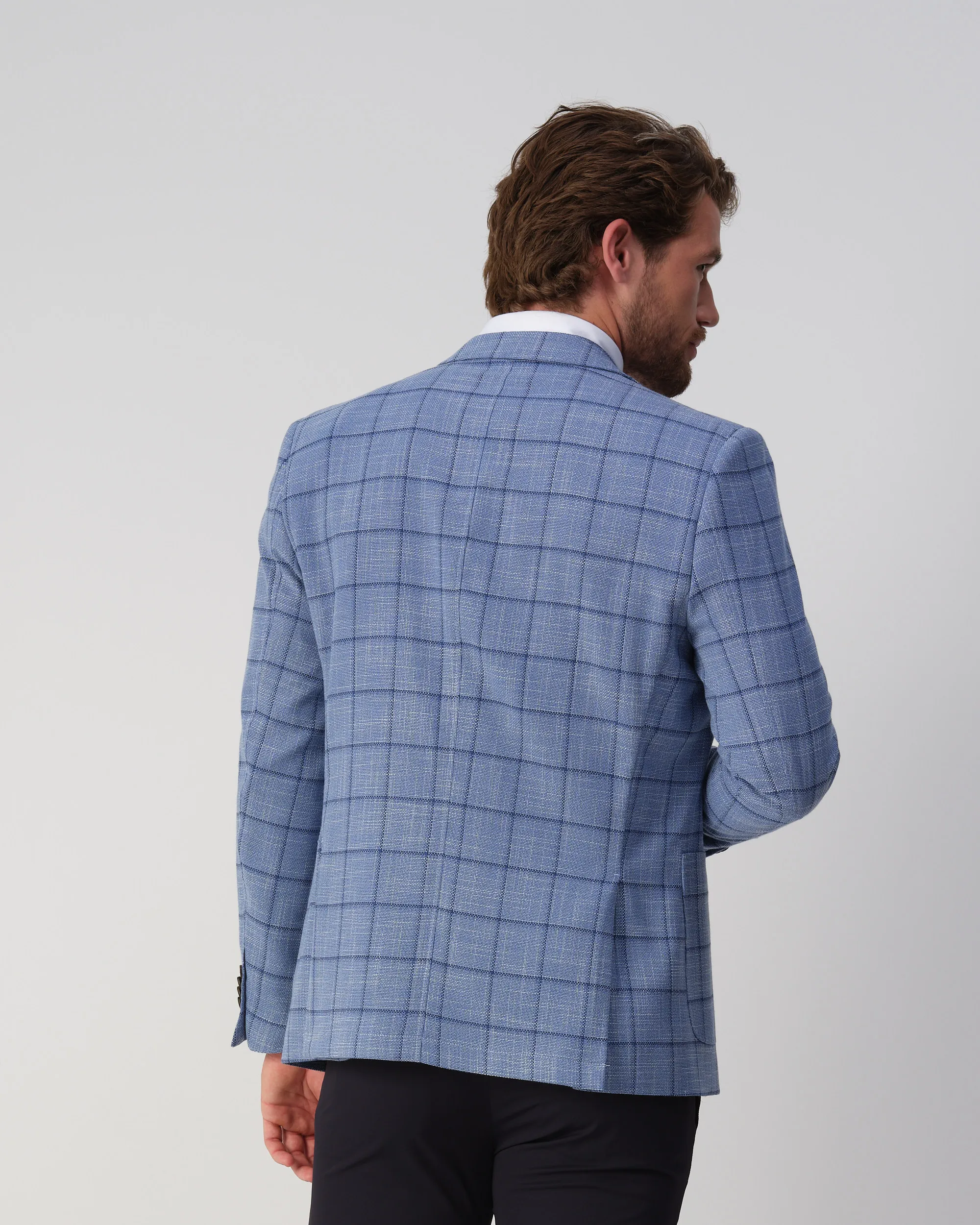 Campbell Templer Colbert Blauw grote ruit 103522-002-48