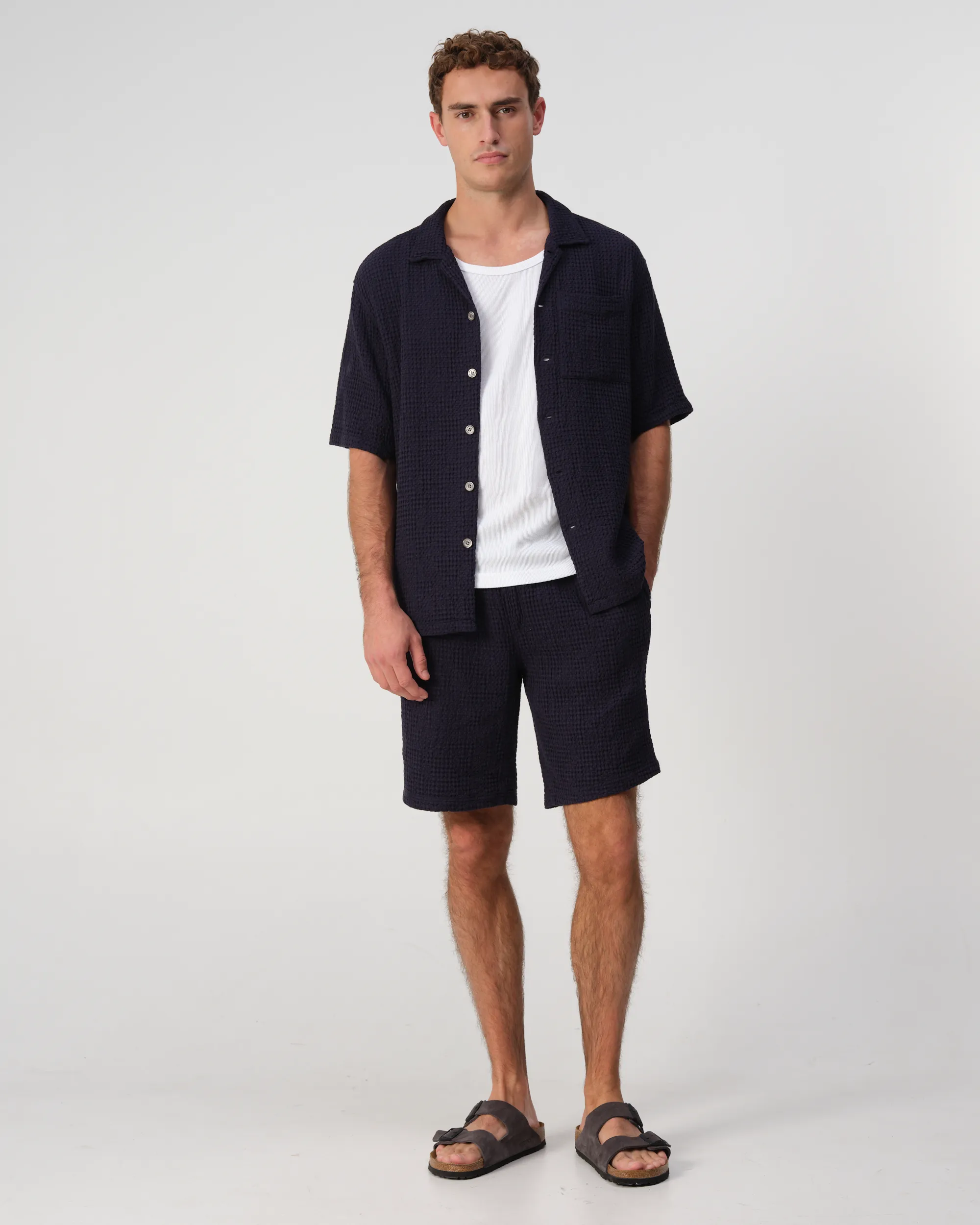 J.C. RAGS Andy Waffle Short  Sky Captain 103523-001-L