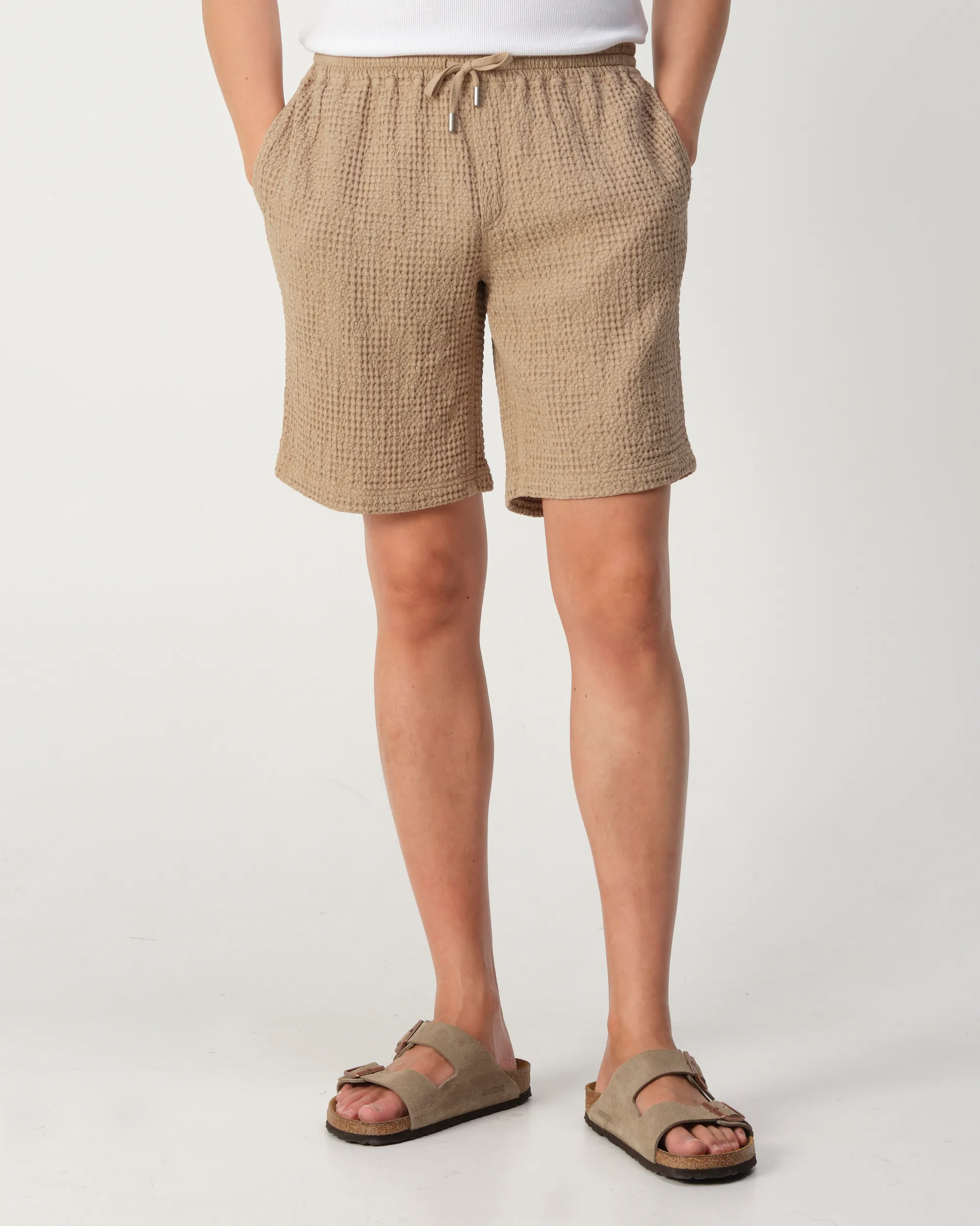 J.C. RAGS Andy Waffle Short  Plaza taupe 103523-003-L