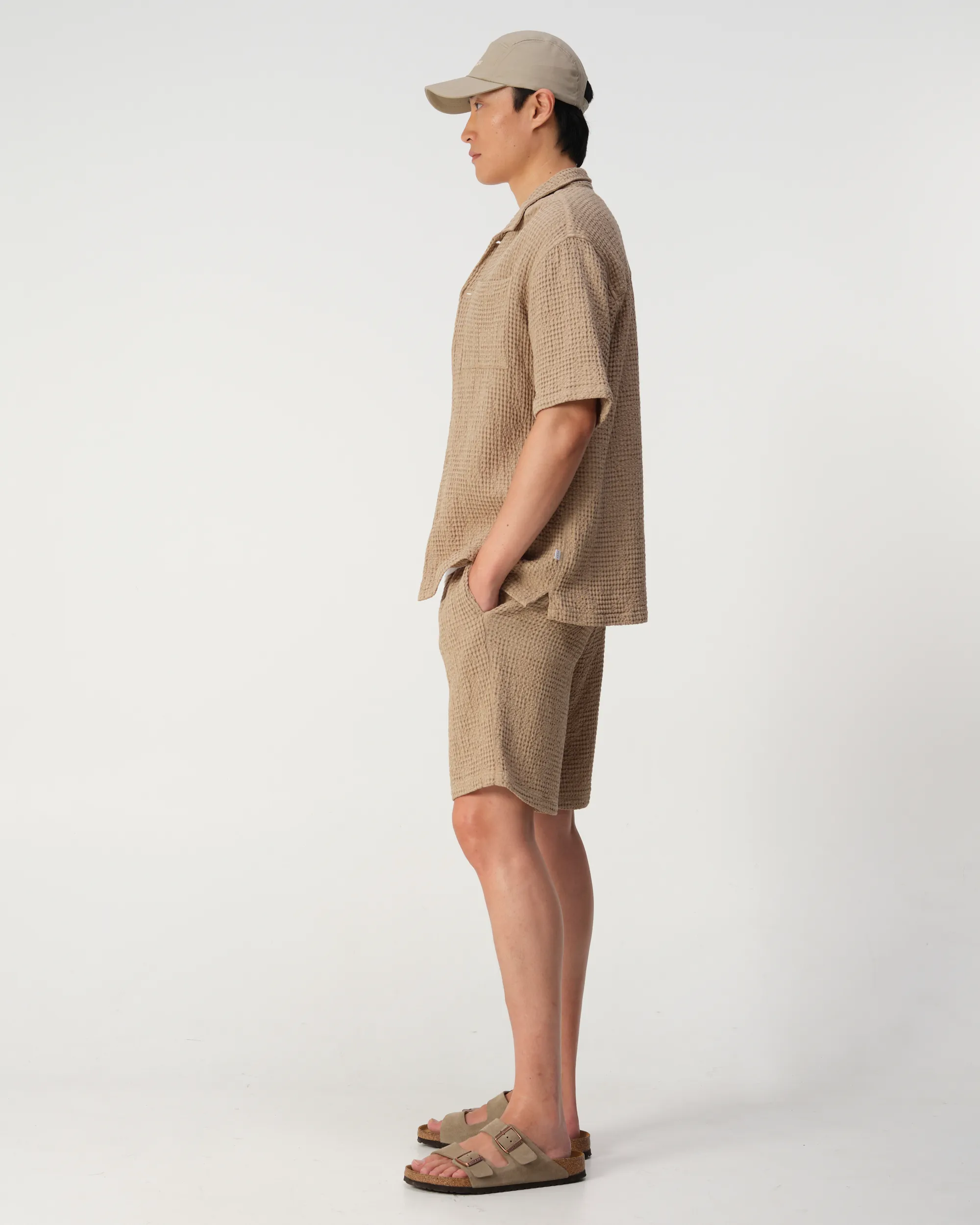 J.C. RAGS Andy Waffle Short  Plaza taupe 103523-003-L