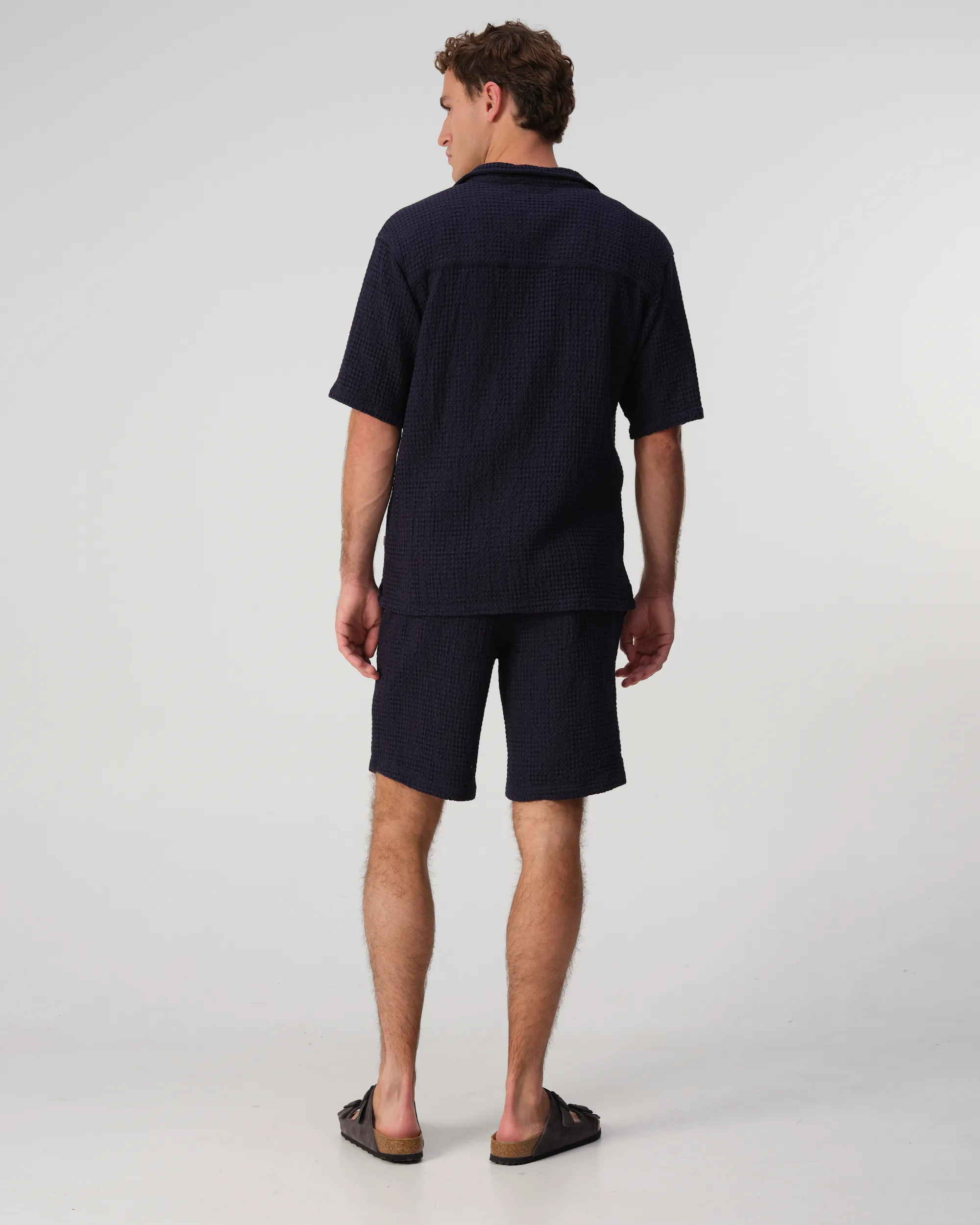 J.C. RAGS Duncan Waffle Casual Overhemd Sky Captain 103524-001-L