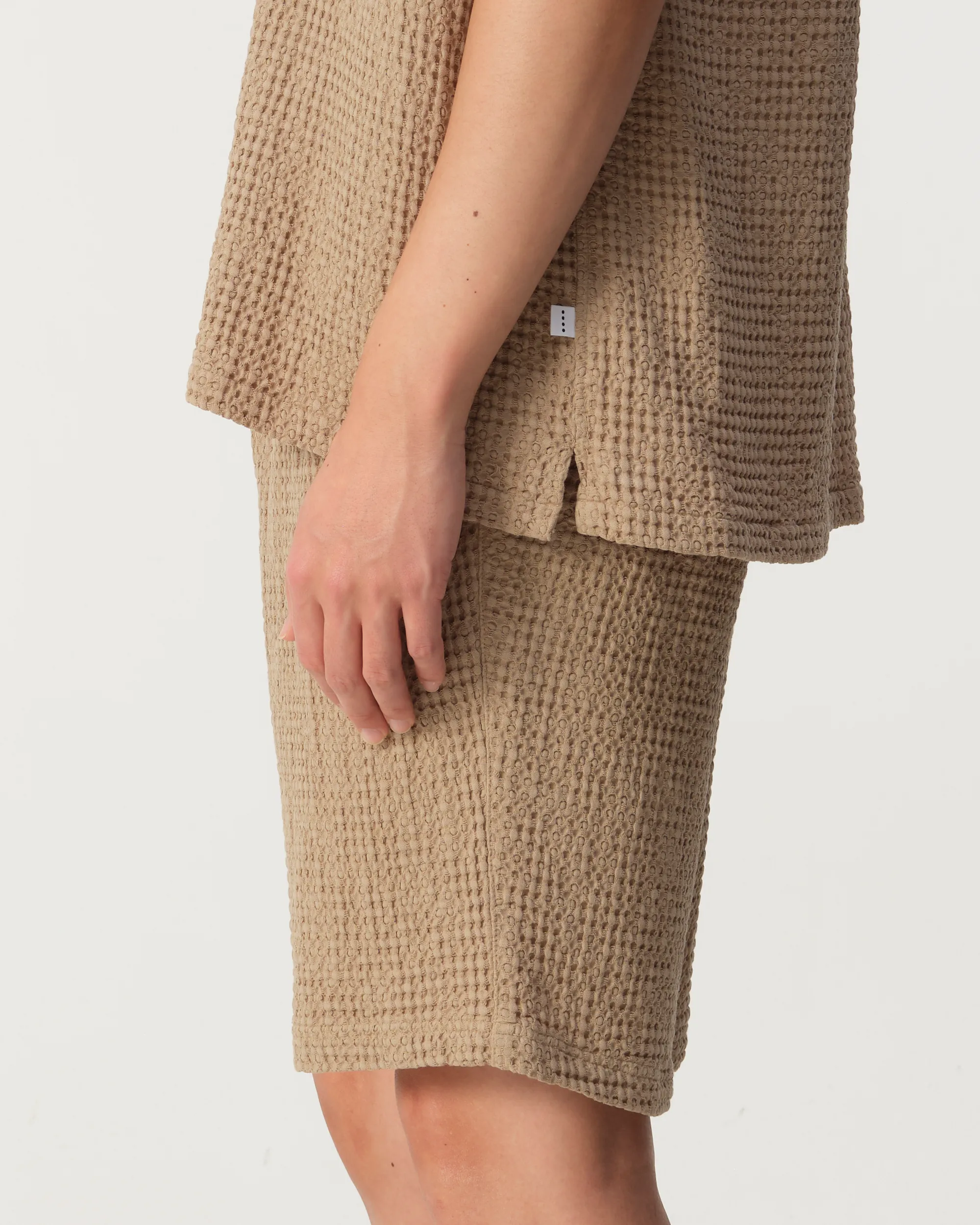 J.C. RAGS Duncan Waffle Casual Overhemd Plaza taupe 103524-003-L