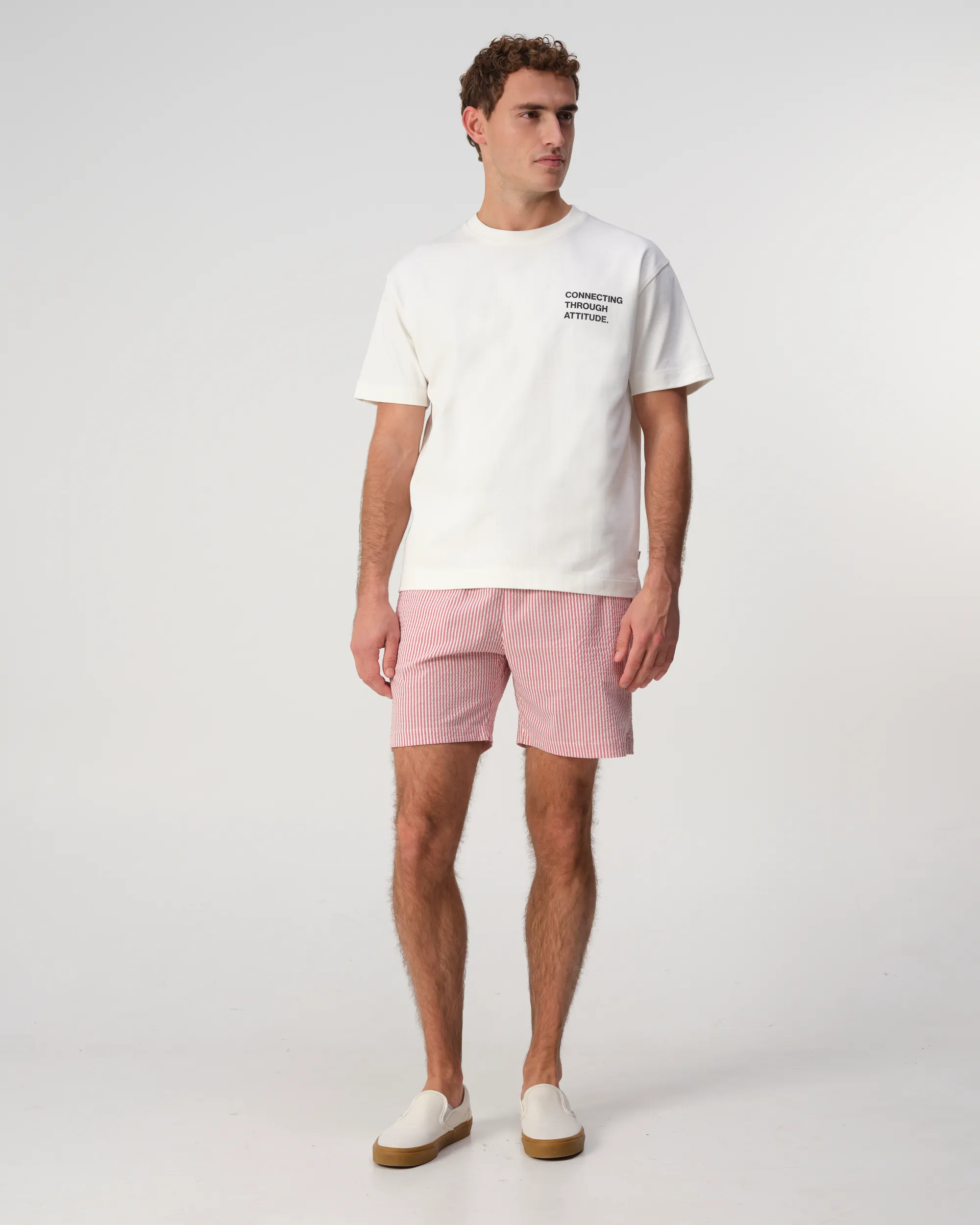 J.C. RAGS Arvin T-shirt Coconut milk 103528-001-L