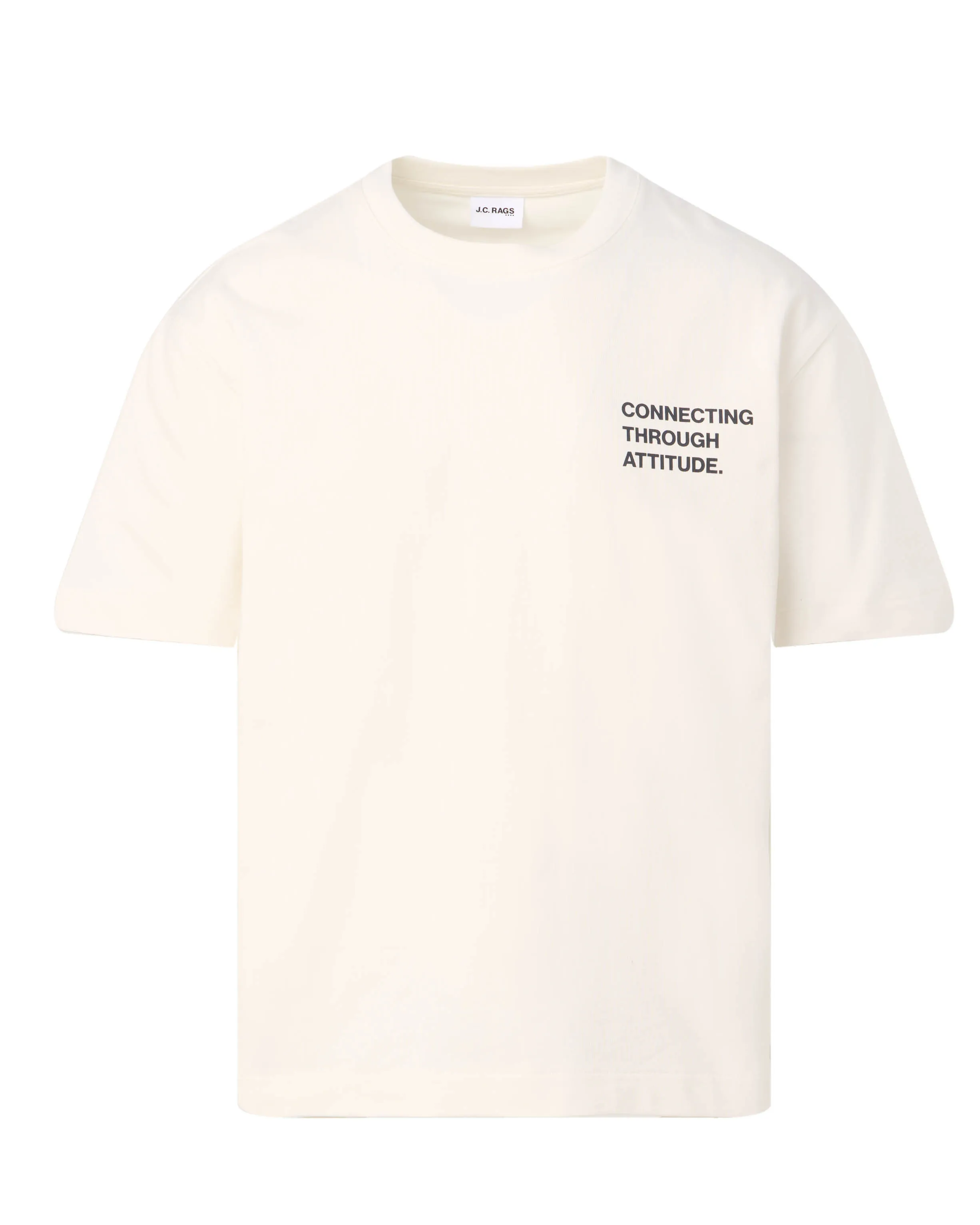 J.C. RAGS Arvin T-shirt Coconut milk 103528-001-L