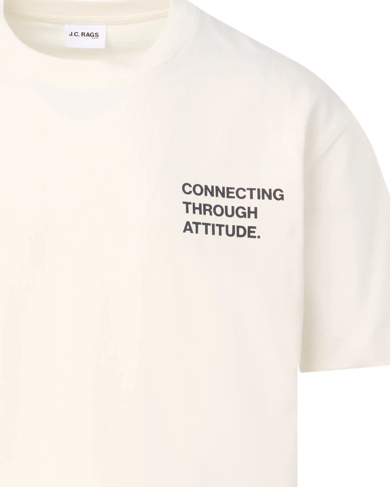 J.C. RAGS Arvin T-shirt Coconut milk 103528-001-L