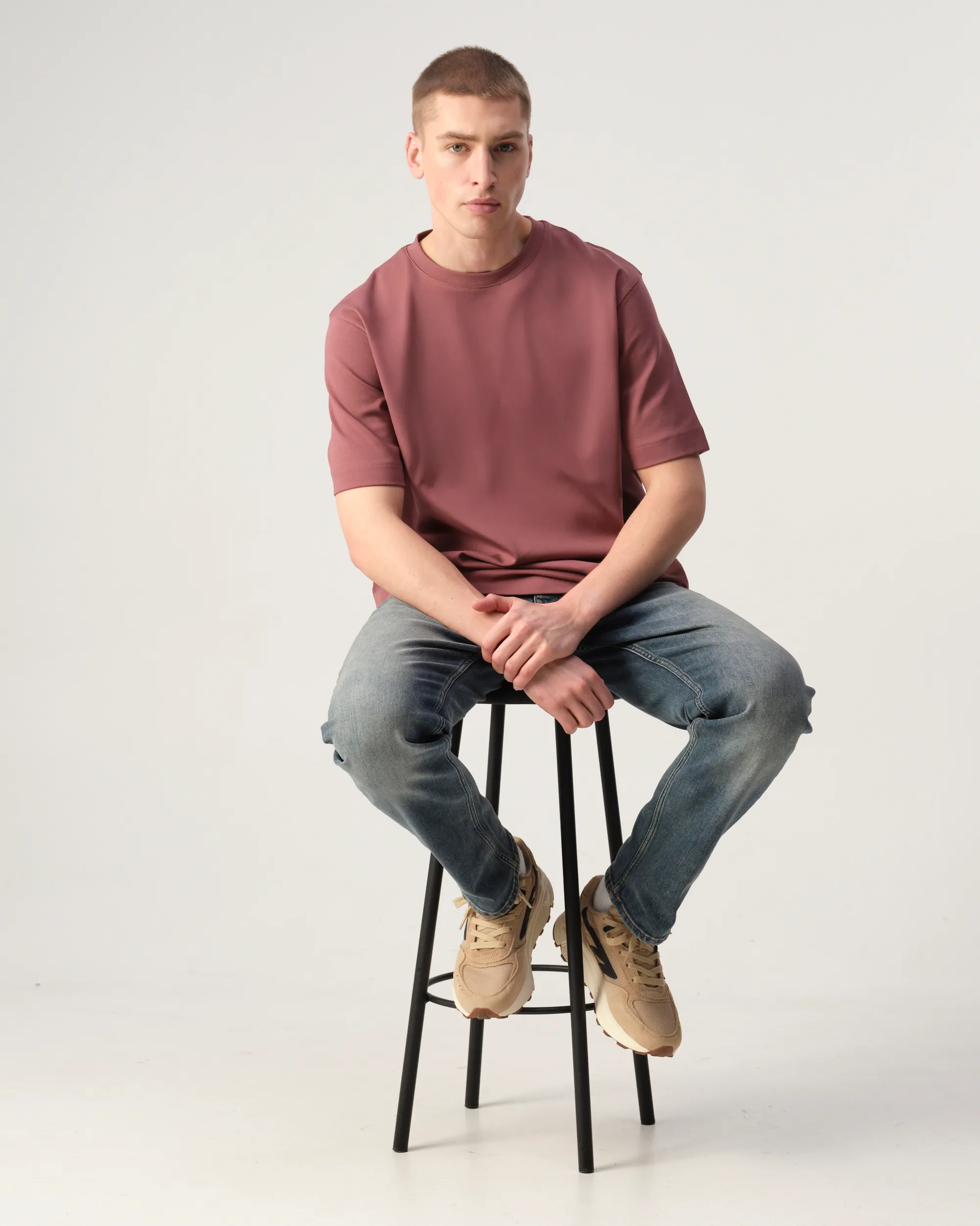 J.C. RAGS Ruben T-shirt Wild Ginger dark red 103533-004-L