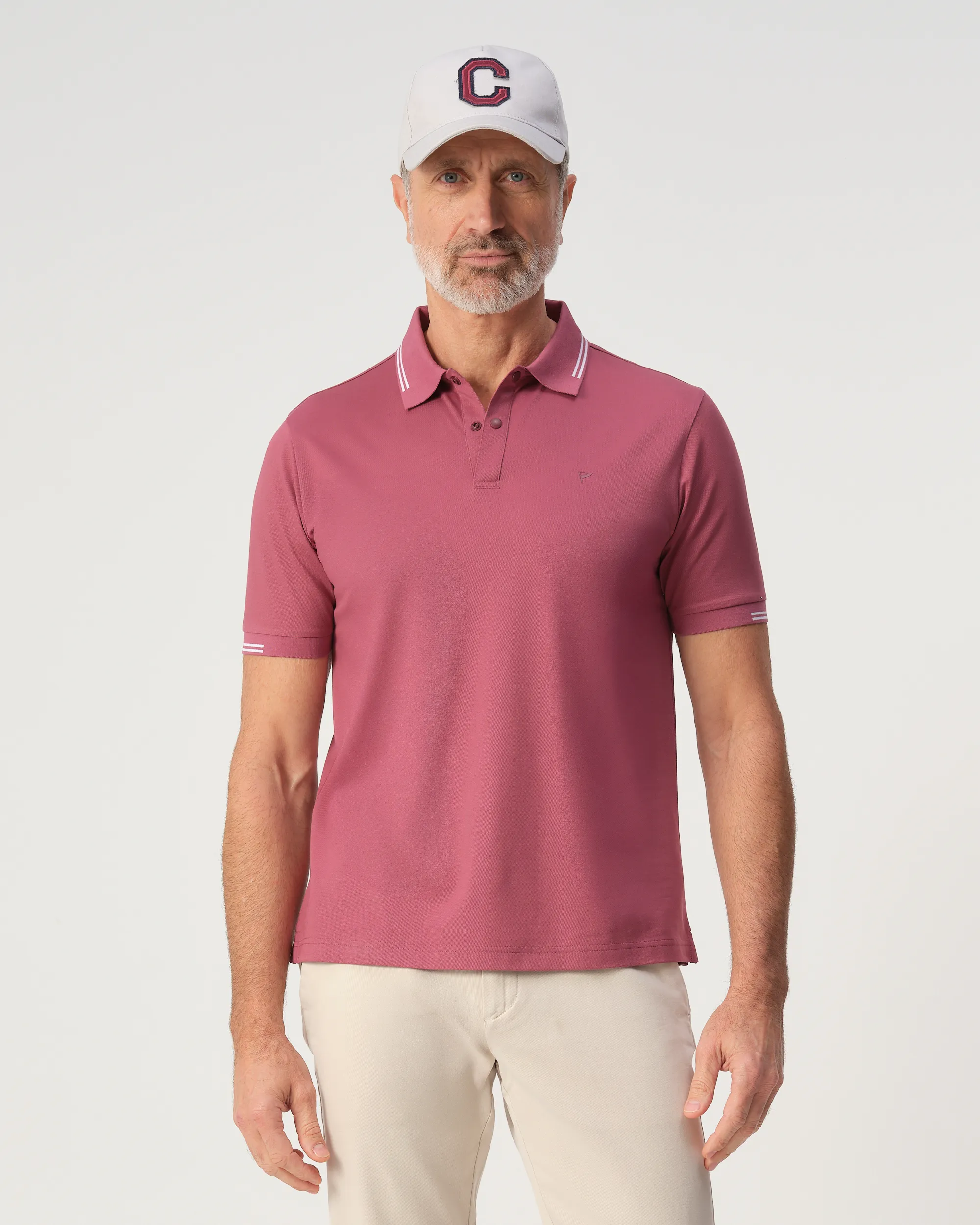 Campbell Gunner Polo Wild Ginger dark red 103545-003-L