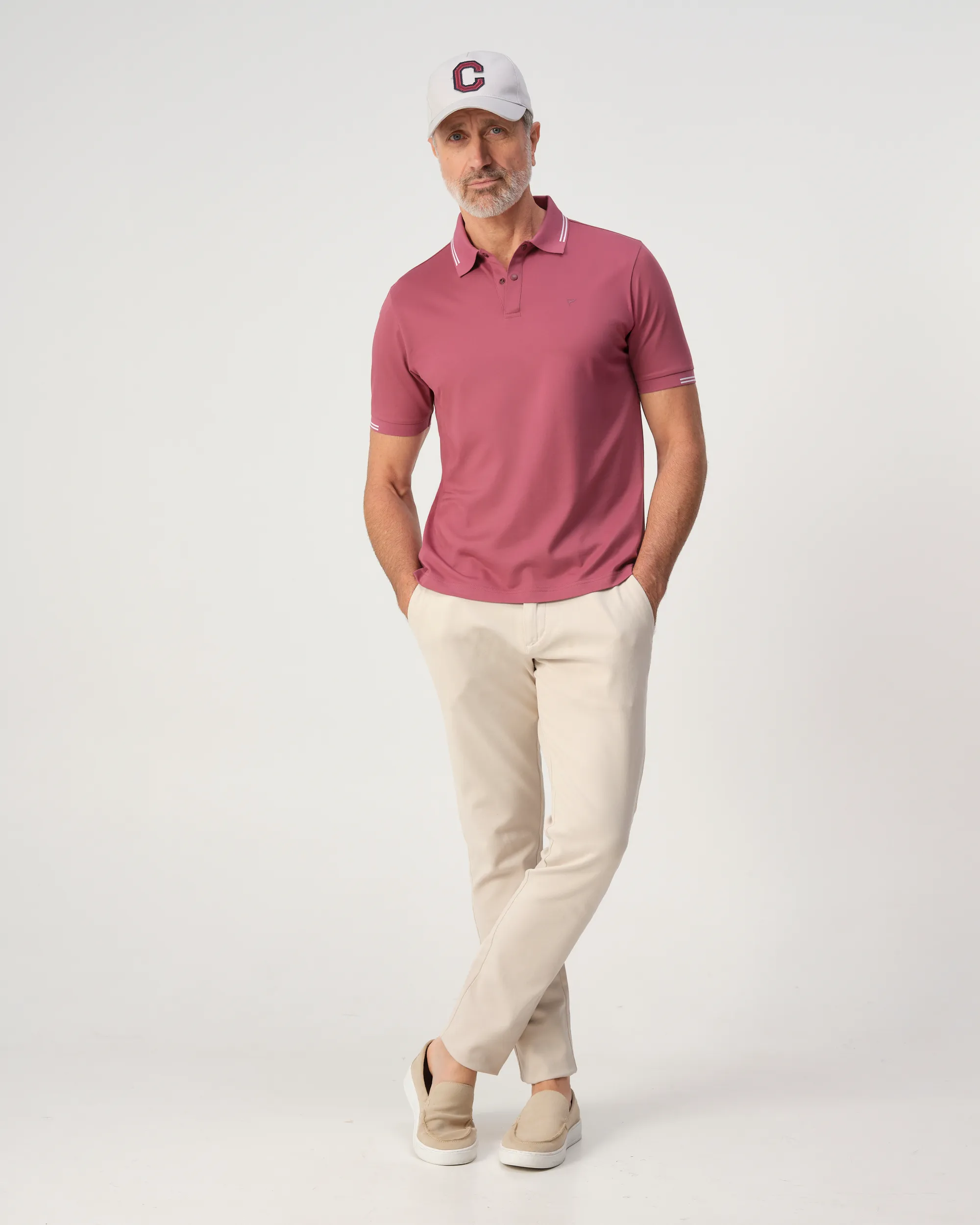 Campbell Gunner Polo Wild Ginger dark red 103545-003-L