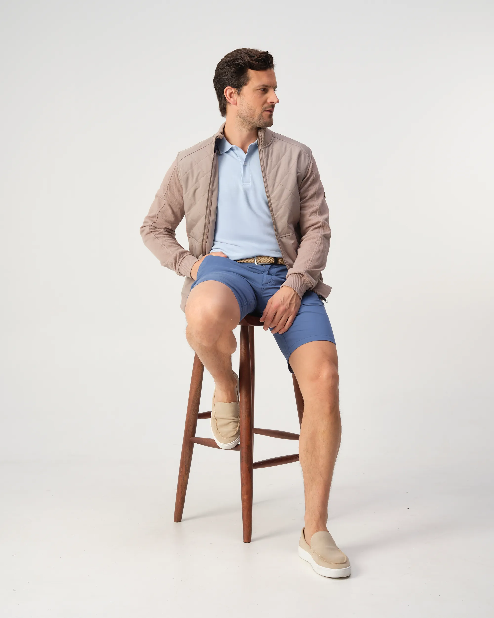 Campbell Jordan Polo Chambray Blue 103546-002-L