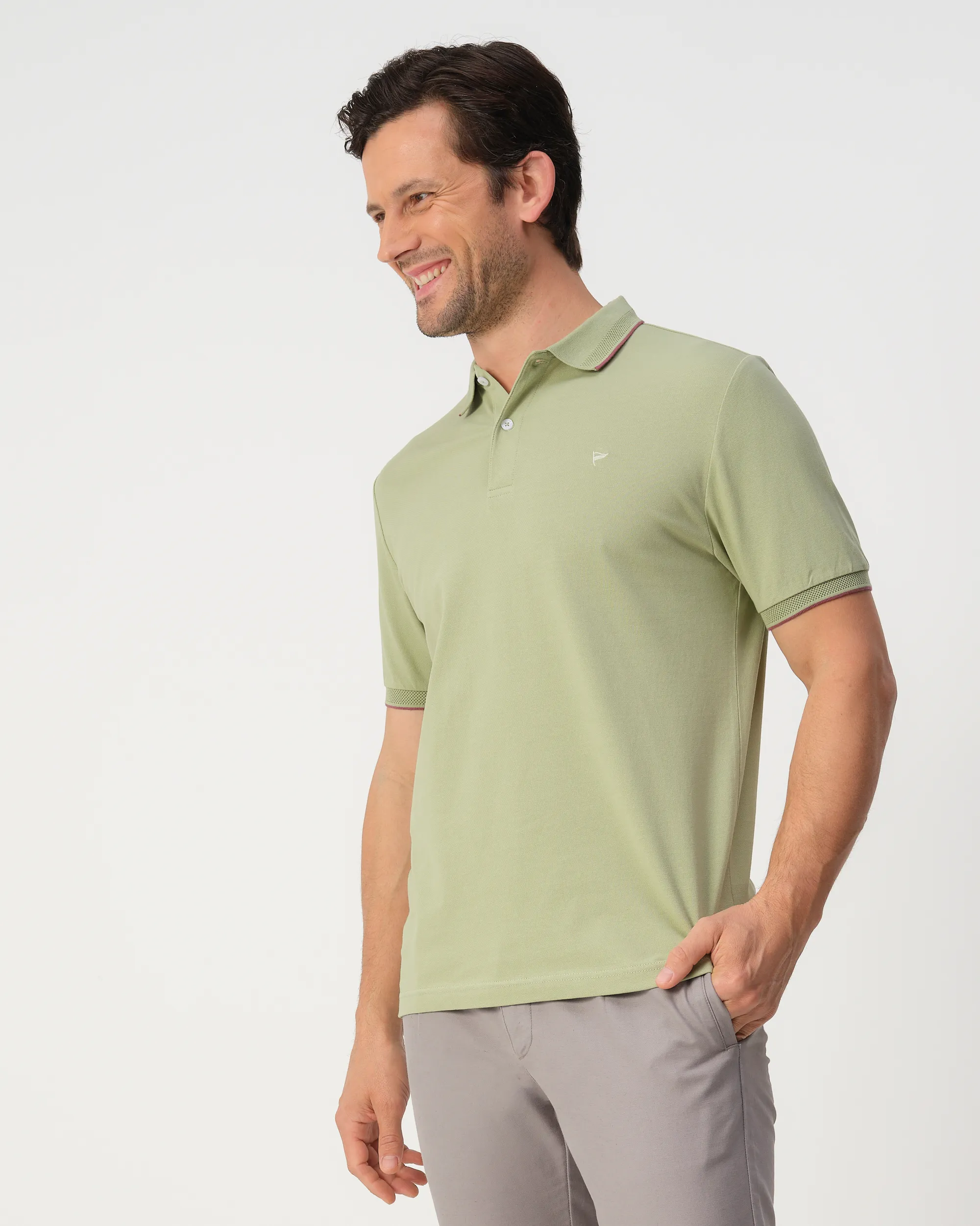Campbell Jordan Polo Misteltoe green 103546-003-L