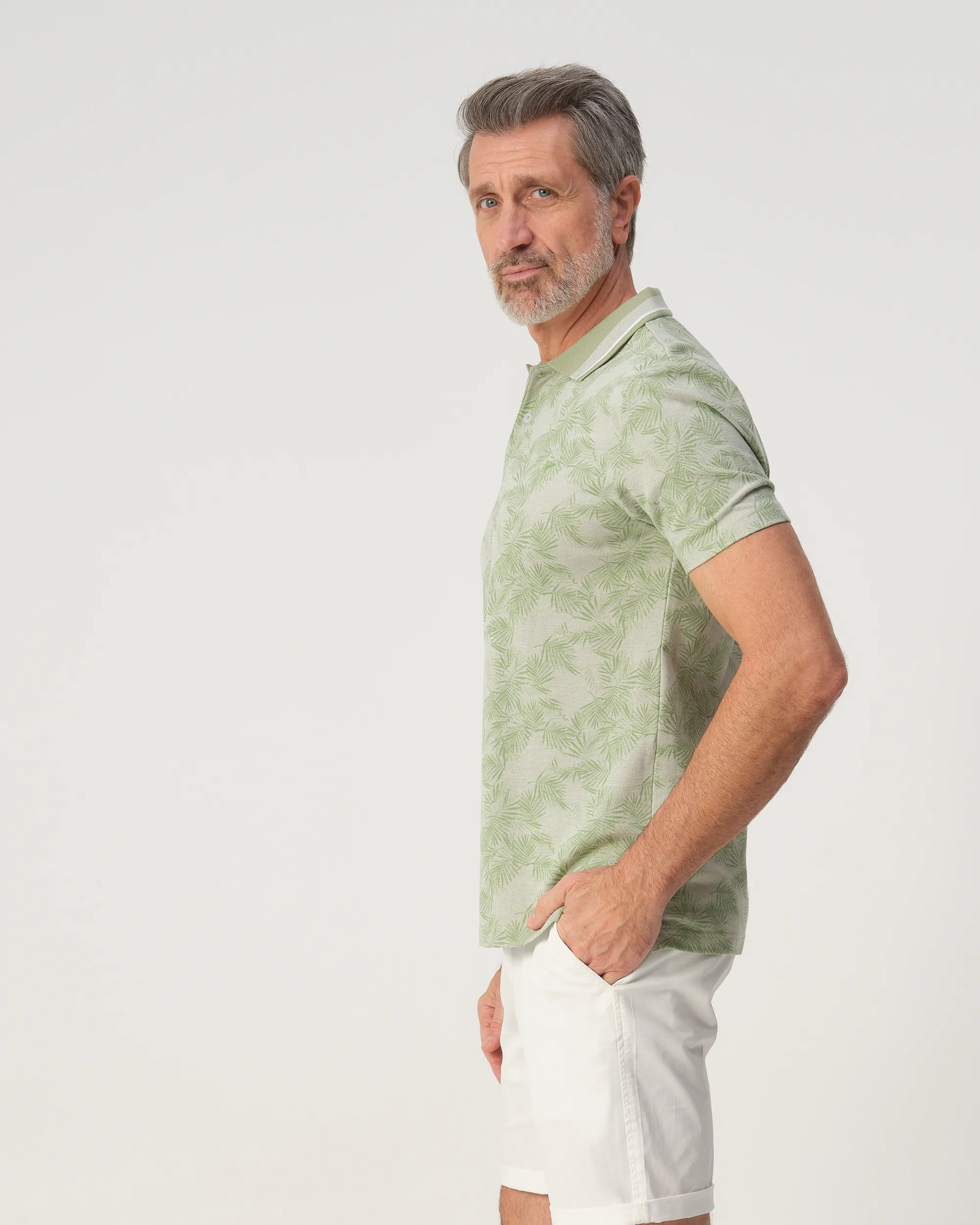 Campbell Stanson Polo Misteltoe green dessin 103547-006-L