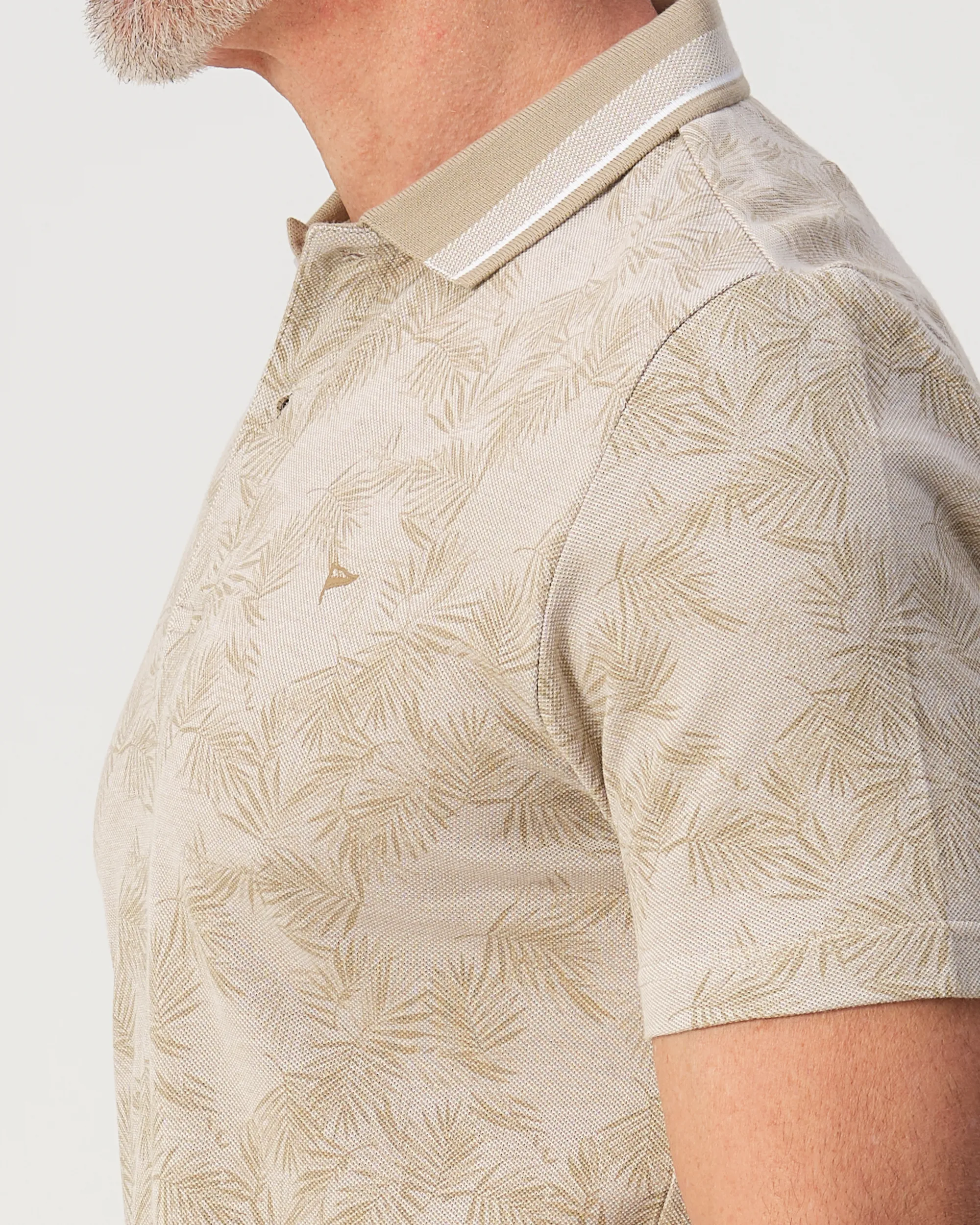 Campbell Stanson Polo Lemon Pepper beige dessin 103547-007-L