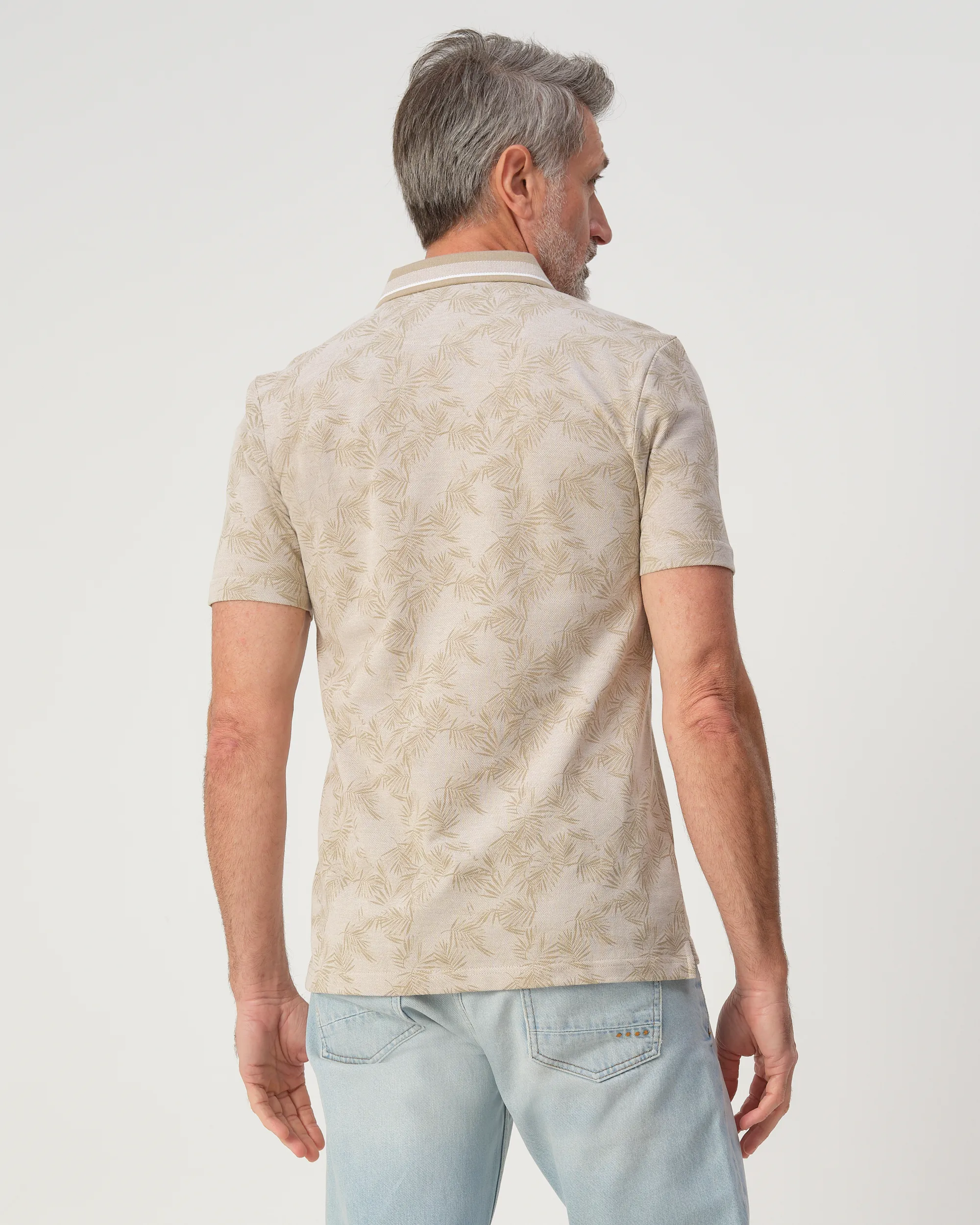 Campbell Stanson Polo Lemon Pepper beige dessin 103547-007-L
