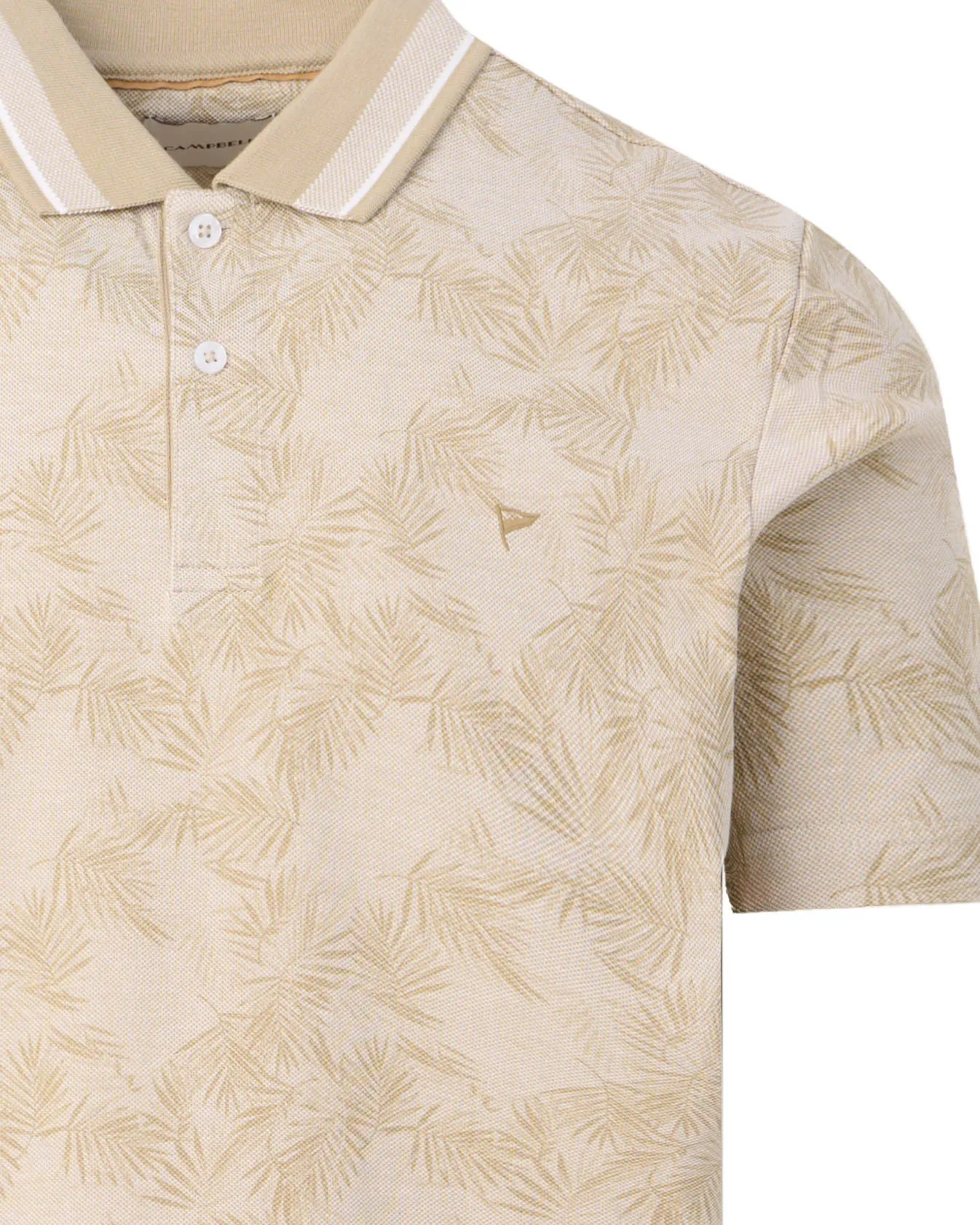 Campbell Stanson Polo Lemon Pepper beige dessin 103547-007-L