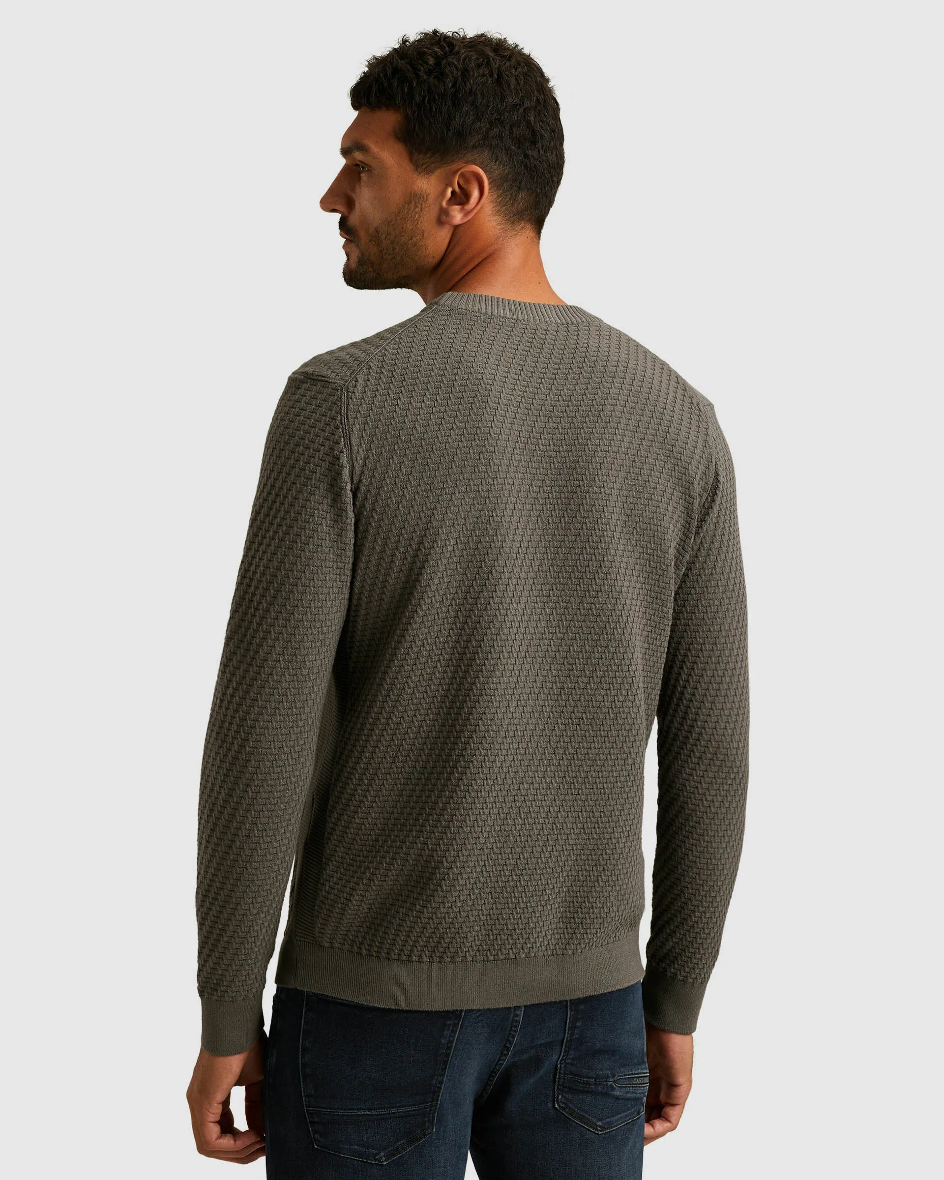 Cast Iron Trui O-hals Grijs 103616-001-L