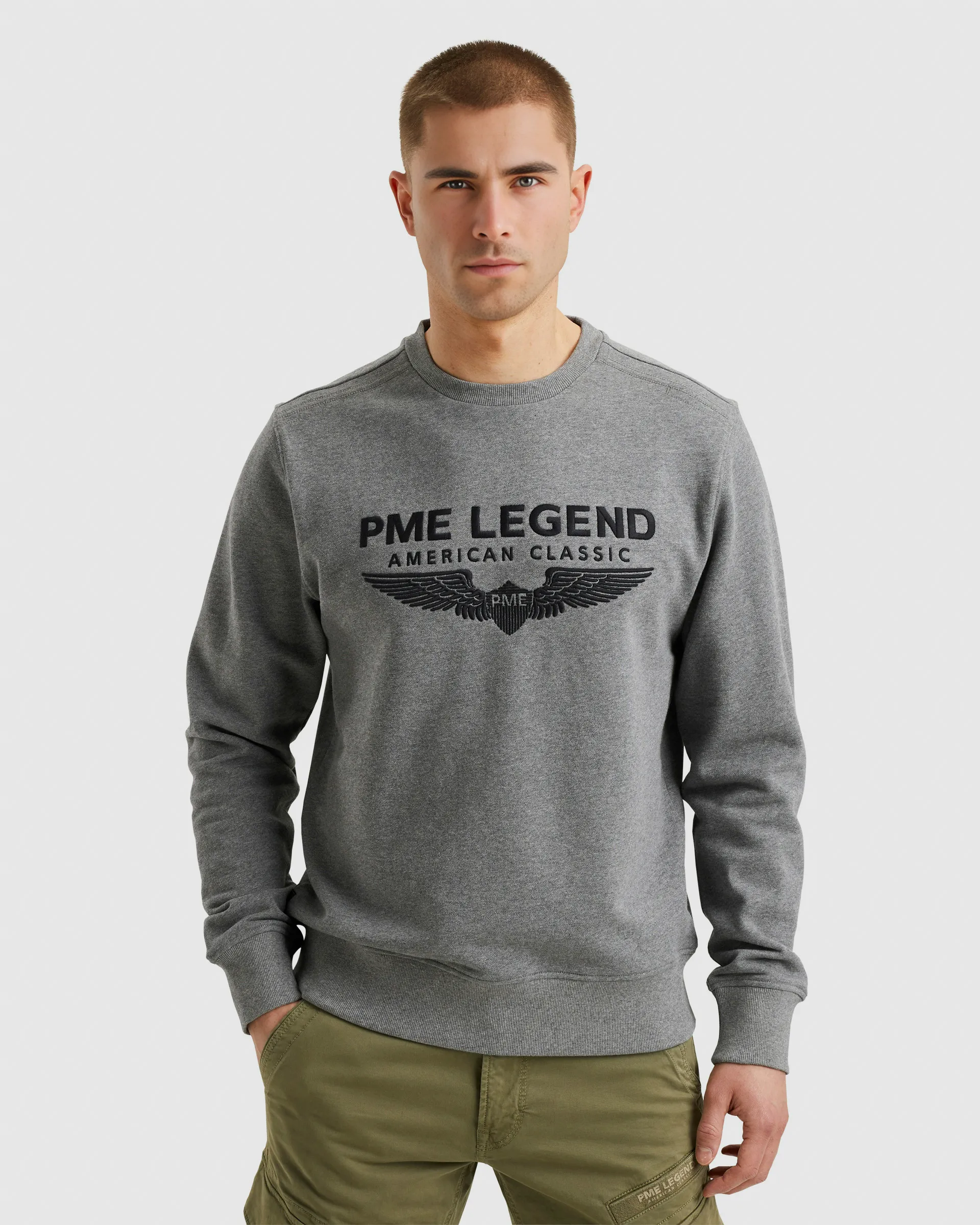 PME Legend Sweatshirt Grijs 103644-001-L