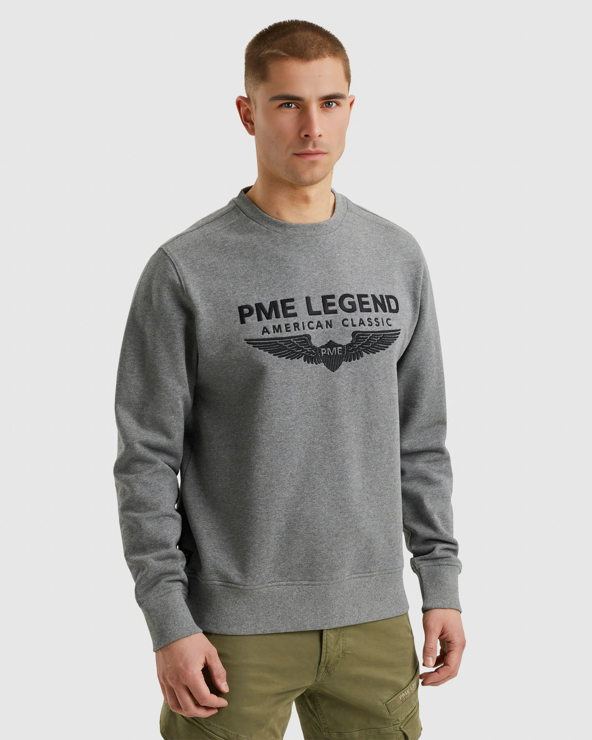 PME Legend Sweatshirt Grijs 103644-001-L