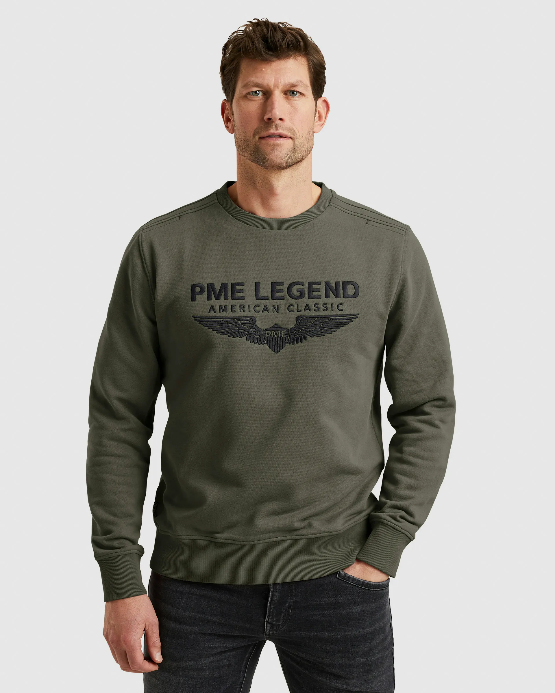 PME Legend Sweatshirt Grijs 103645-001-L