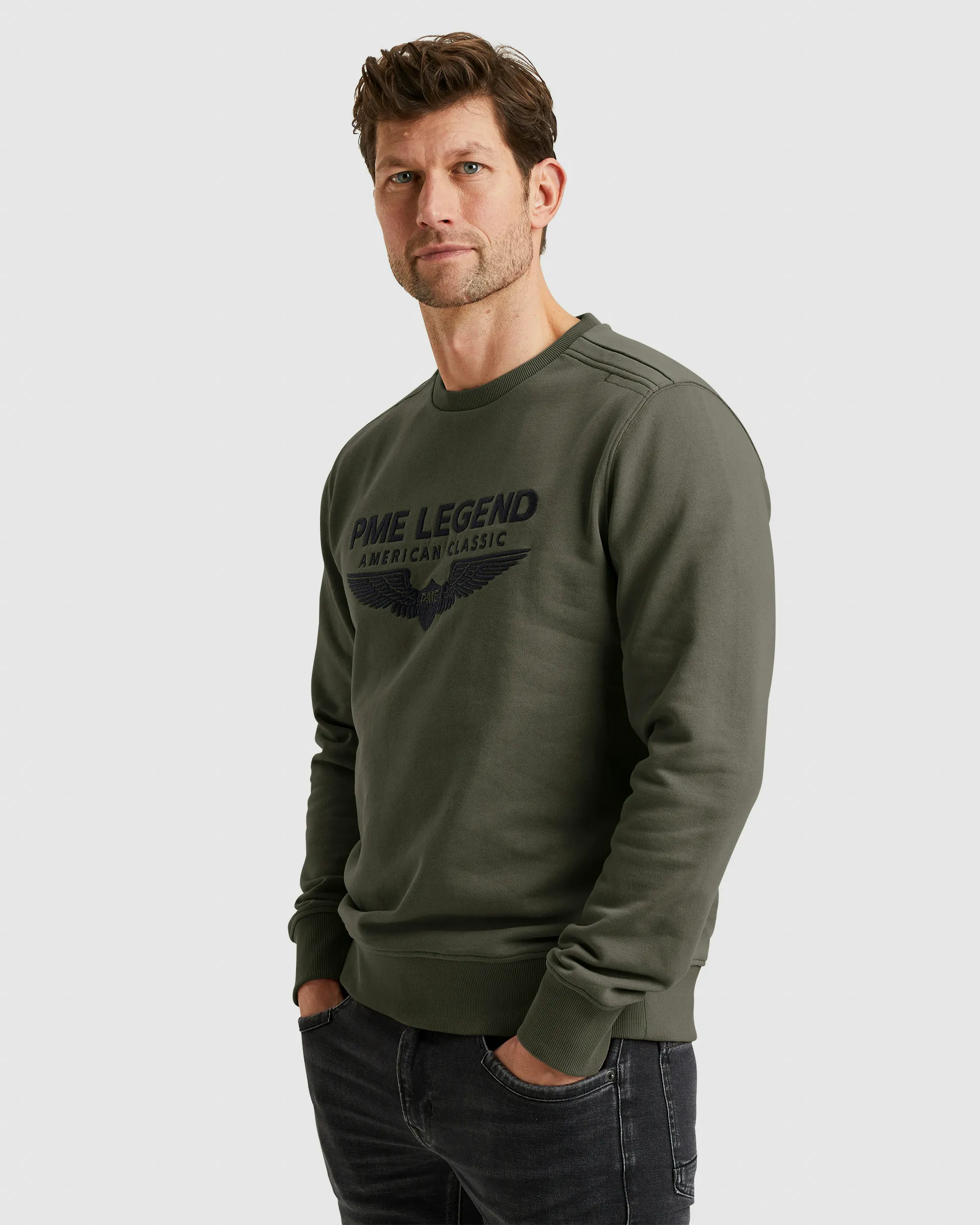 PME Legend Sweatshirt Grijs 103645-001-L